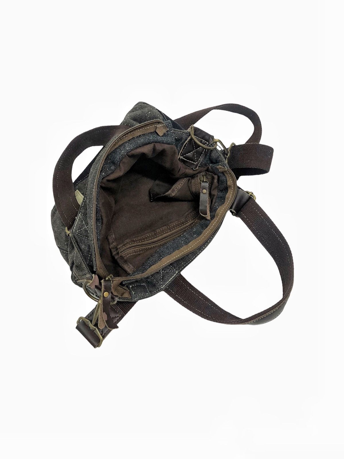 GRN × Japanese Brand GRN Tokyo two way tweed cotton Medium slim bag Size ONE SIZE - 15 Thumbnail