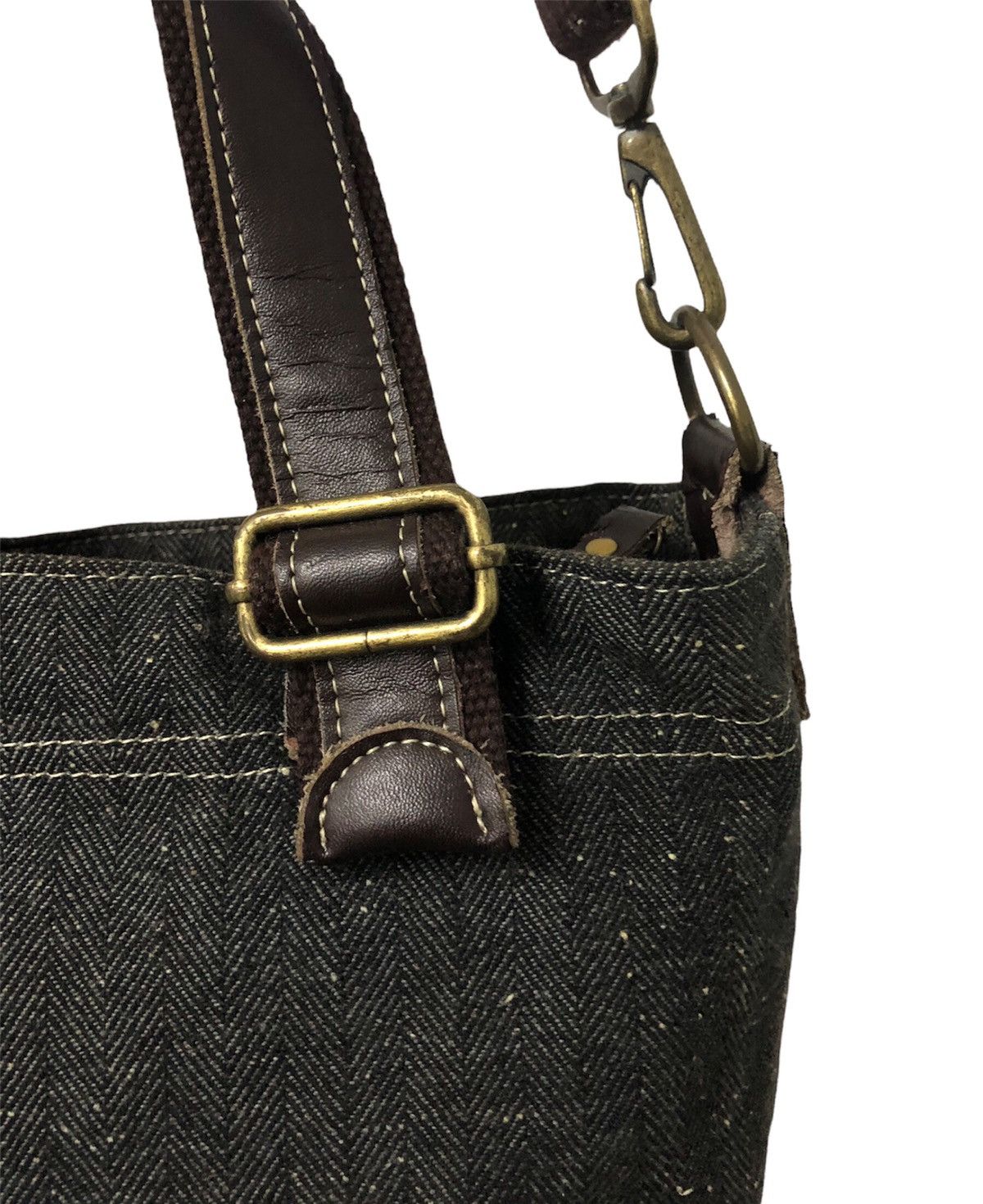 GRN × Japanese Brand GRN Tokyo two way tweed cotton Medium slim bag Size ONE SIZE - 7 Thumbnail