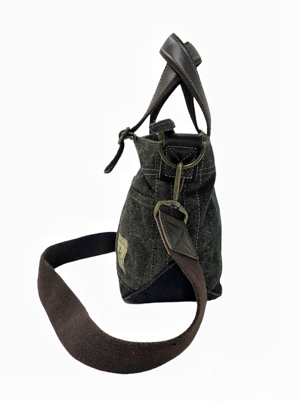 GRN × Japanese Brand GRN Tokyo two way tweed cotton Medium slim bag Size ONE SIZE - 10 Thumbnail