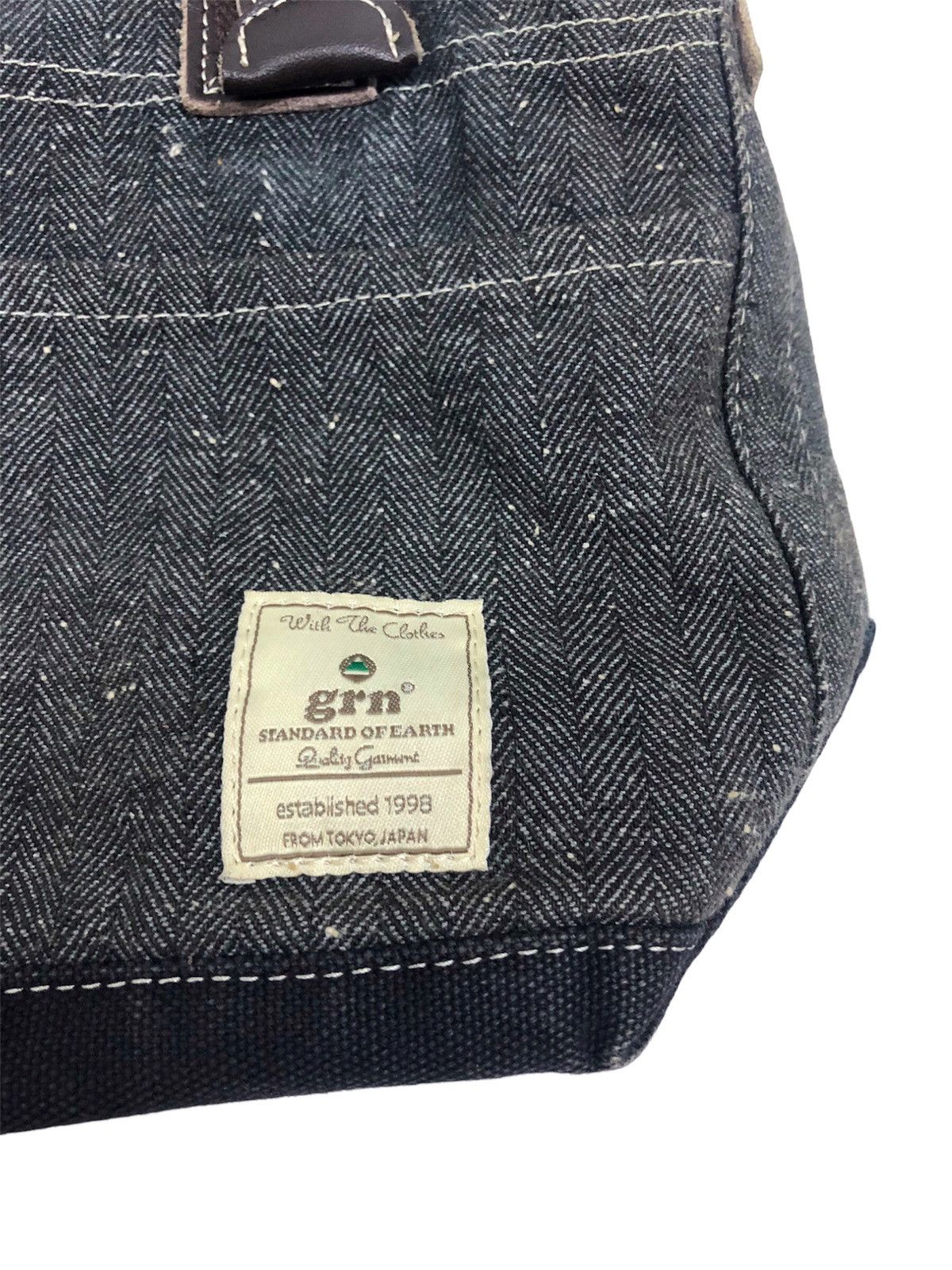 GRN × Japanese Brand GRN Tokyo two way tweed cotton Medium slim bag Size ONE SIZE - 14 Thumbnail