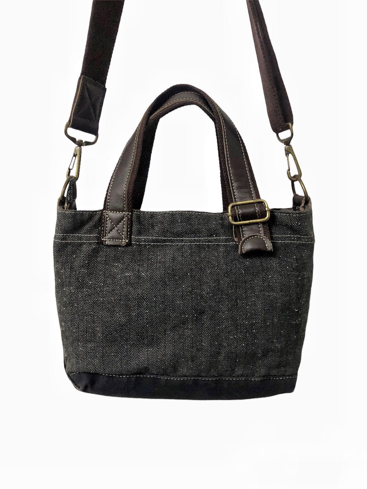 GRN × Japanese Brand GRN Tokyo two way tweed cotton Medium slim bag Size ONE SIZE - 6 Thumbnail