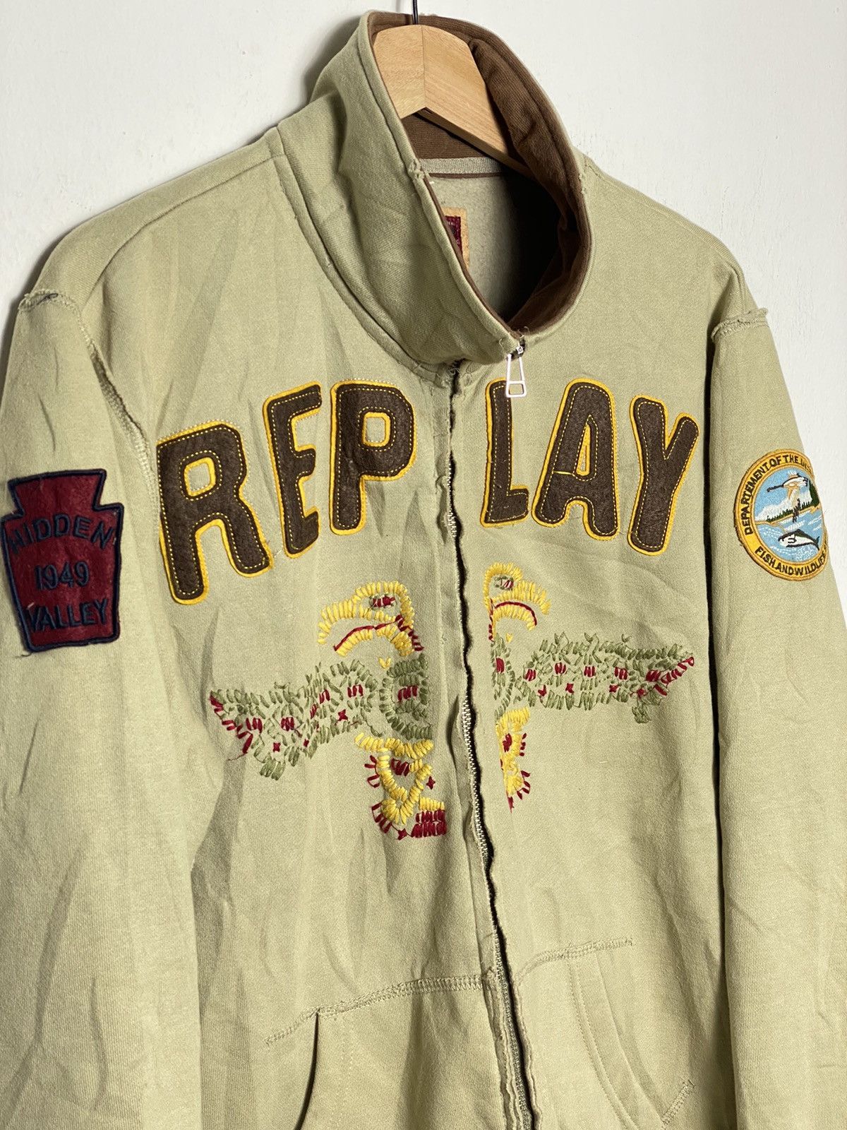 Japanese Brand Replay Embroidered Jacket / Hysteric Undercover Yohji Size US L / EU 52-54 / 3 - 3 Thumbnail