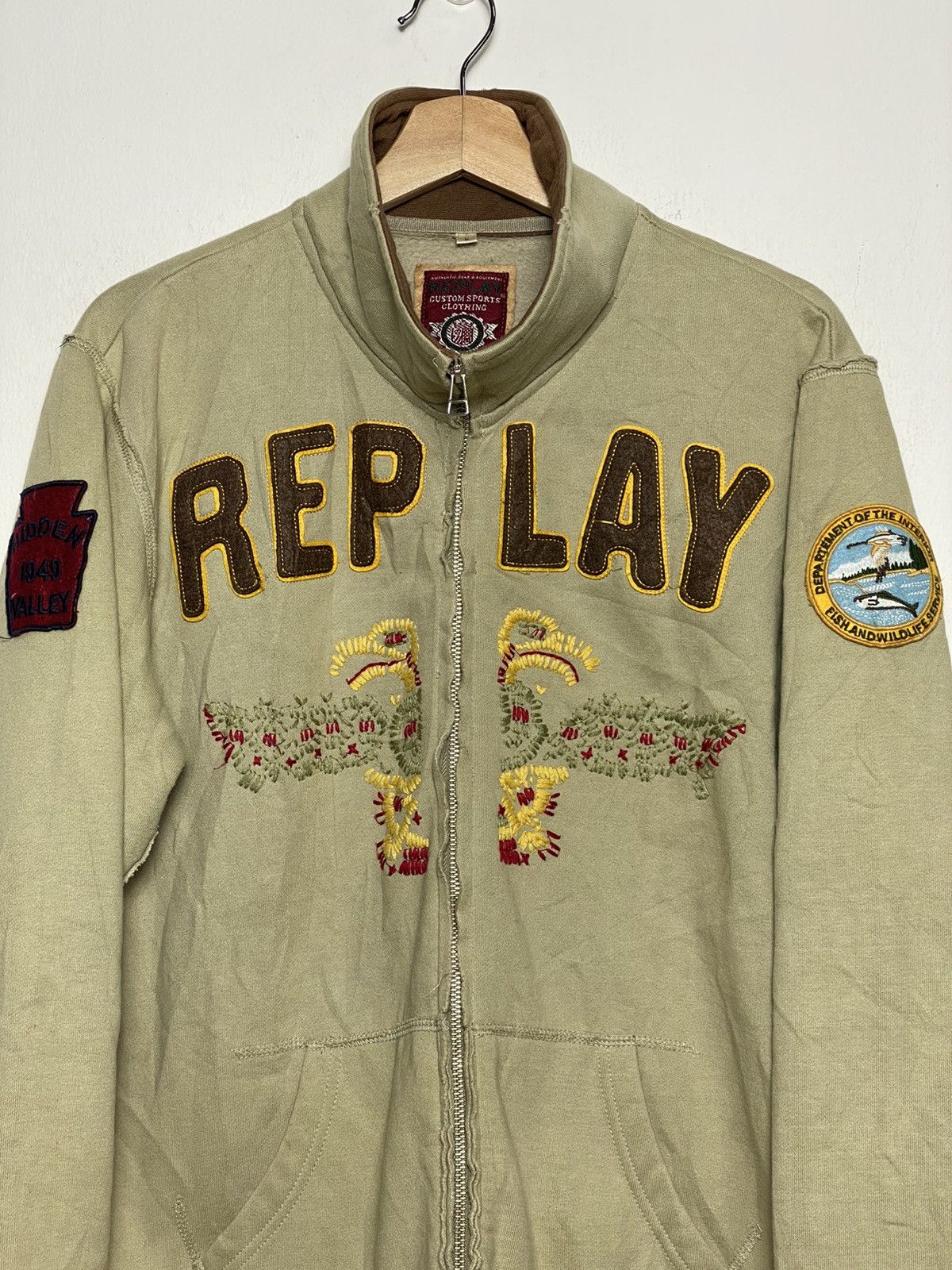 Japanese Brand Replay Embroidered Jacket / Hysteric Undercover Yohji Size US L / EU 52-54 / 3 - 2 Thumbnail