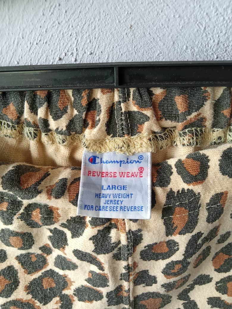 Champion × Seditionaries Champion Reverse Weave Animal Print Short Pants Size US 33 - 5 Thumbnail