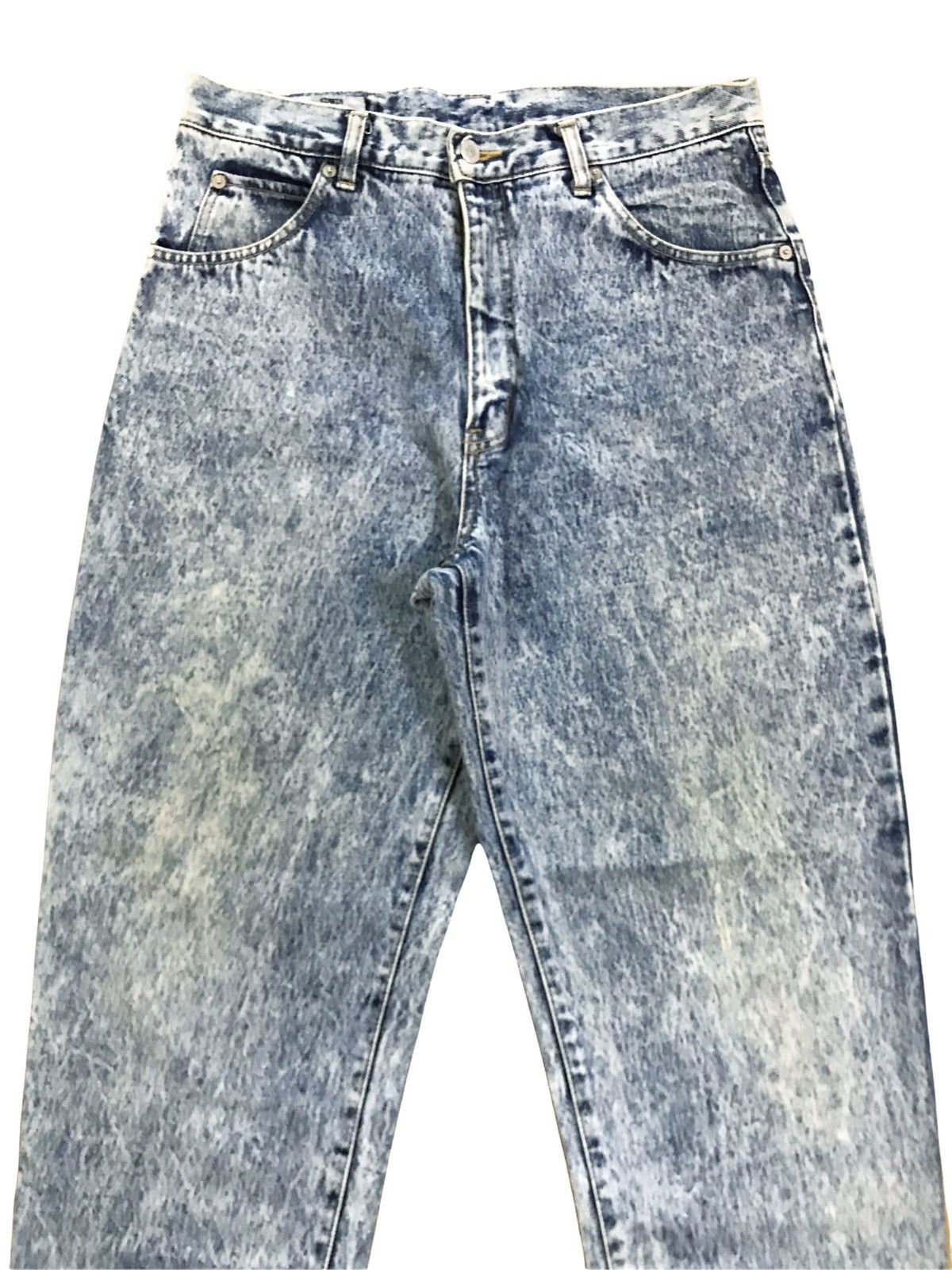Edwin × Vintage Vintage Edwin Acid Wash High Waist Baggy Jeans Size US 31 - 3 Thumbnail