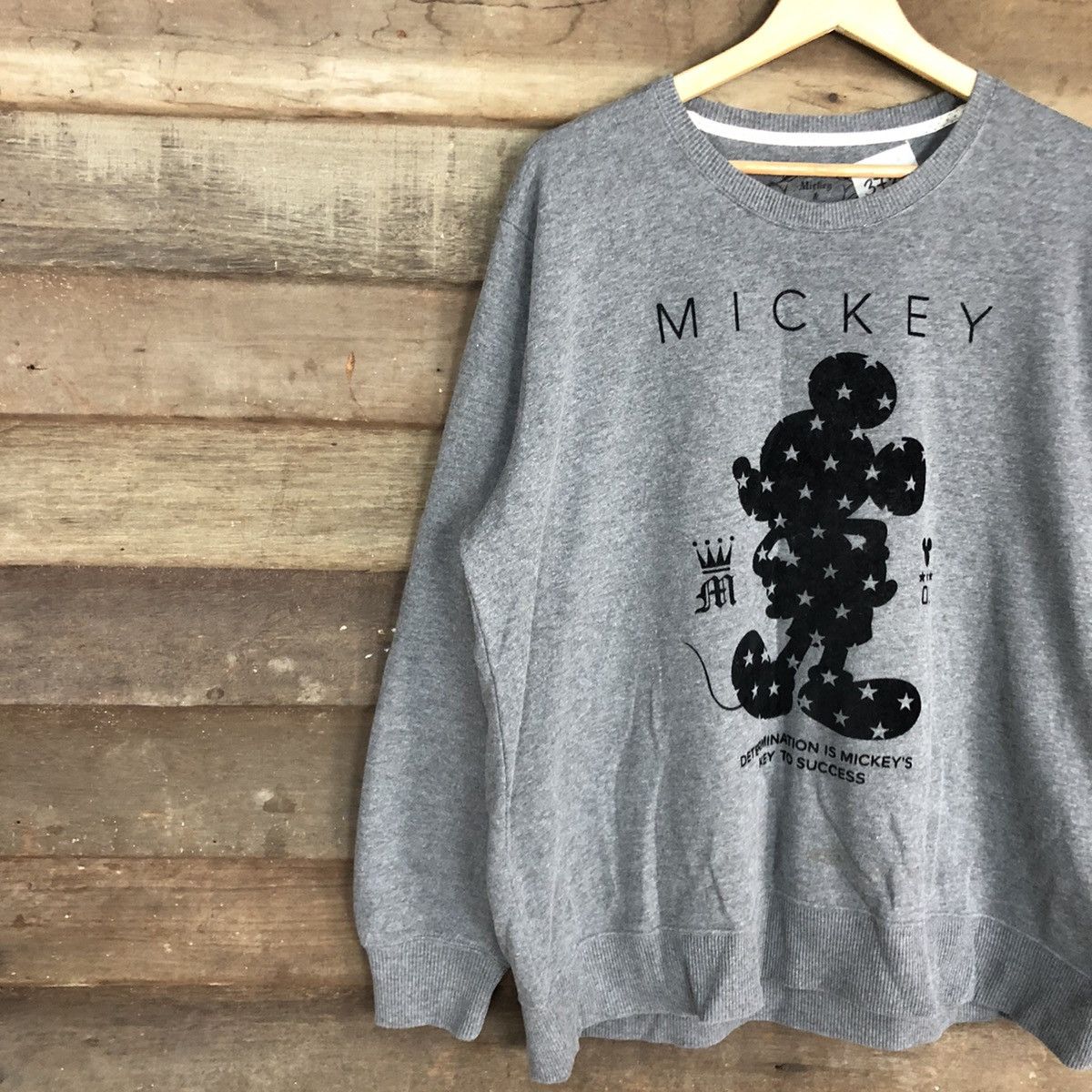 Disney × Mickey Mouse Mickey Mouse Grey Sweatshirt #3732 Size US XXL / EU 58 / 5 - 7 Thumbnail