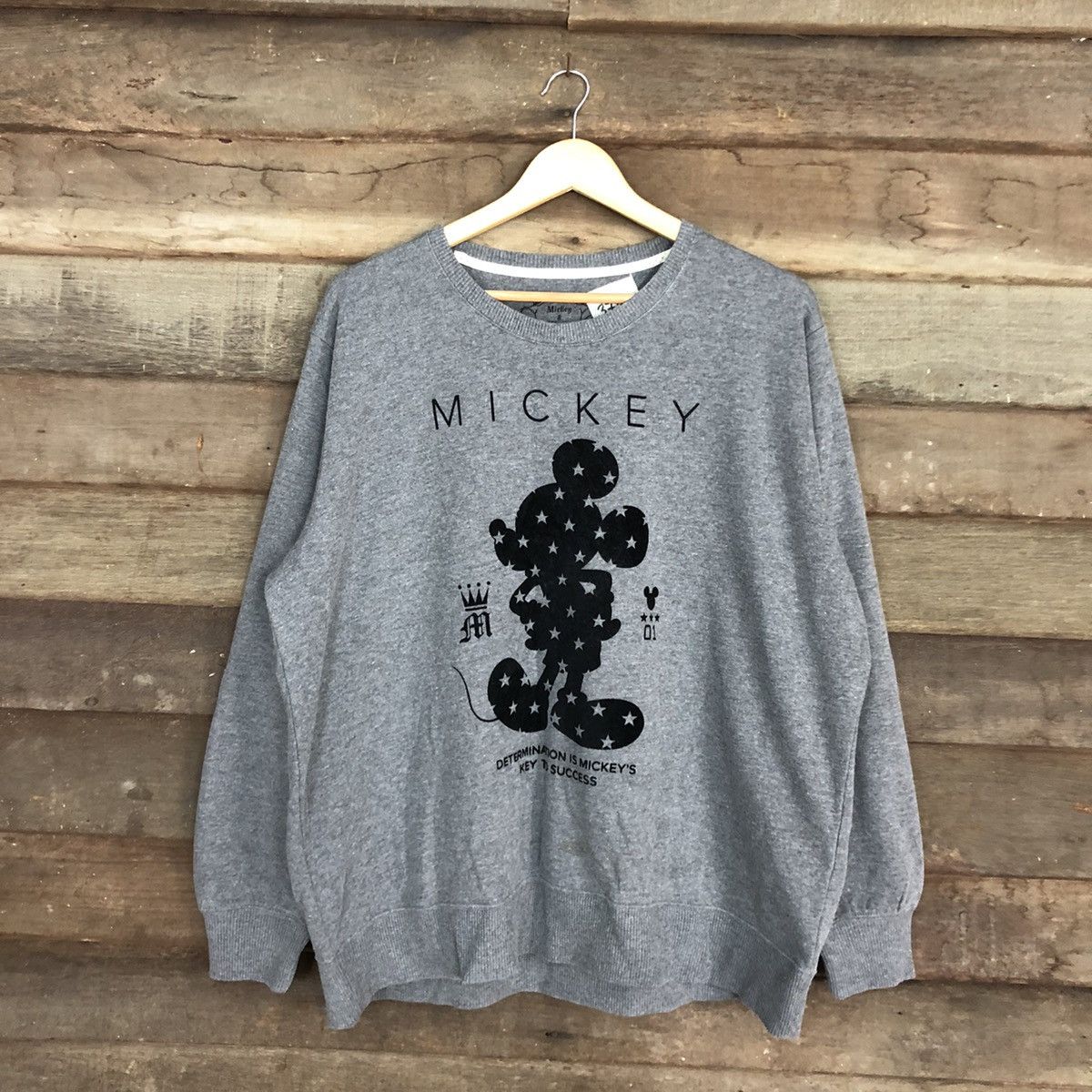 Disney × Mickey Mouse Mickey Mouse Grey Sweatshirt #3732 Size US XXL / EU 58 / 5 - 3 Thumbnail