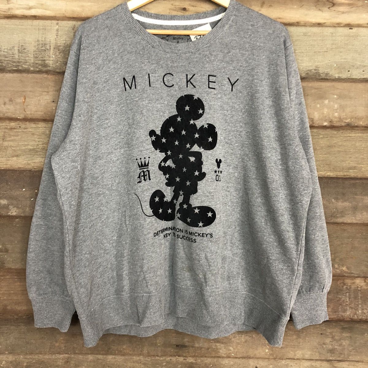Disney × Mickey Mouse Mickey Mouse Grey Sweatshirt #3732 Size US XXL / EU 58 / 5 - 8 Thumbnail