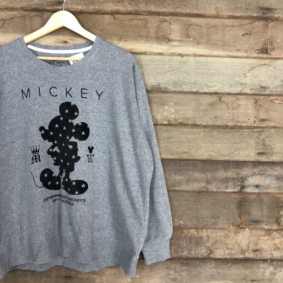 Disney × Mickey Mouse Mickey Mouse Grey Sweatshirt #3732 Size US XXL / EU 58 / 5 - 5 Thumbnail