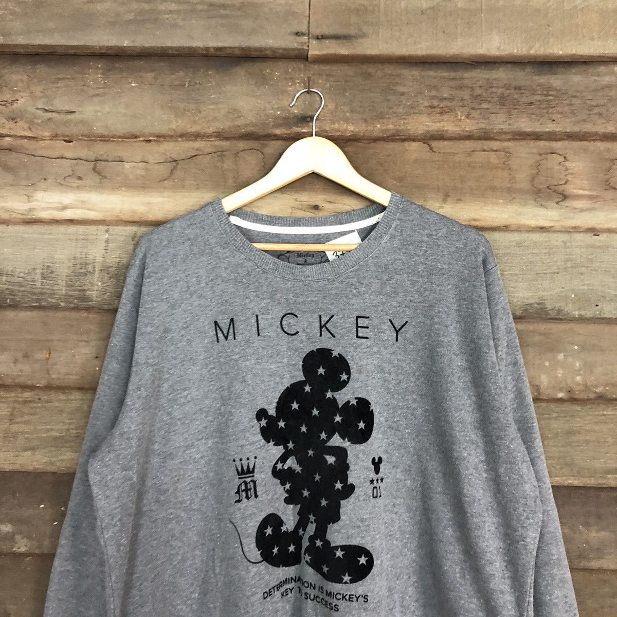 Disney × Mickey Mouse Mickey Mouse Grey Sweatshirt #3732 Size US XXL / EU 58 / 5 - 9 Thumbnail