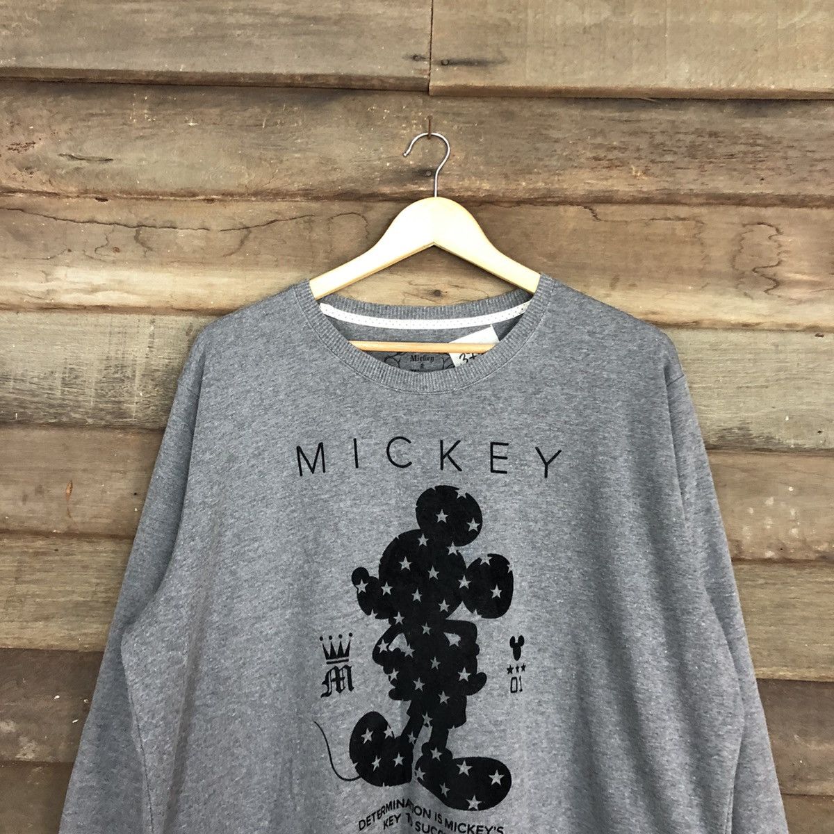 Disney × Mickey Mouse Mickey Mouse Grey Sweatshirt #3732 Size US XXL / EU 58 / 5 - 2 Thumbnail