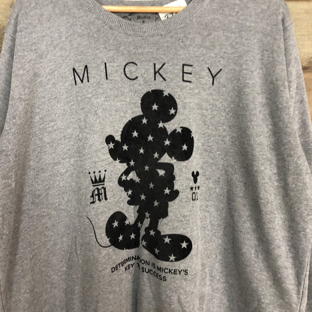 Disney × Mickey Mouse Mickey Mouse Grey Sweatshirt #3732 Size US XXL / EU 58 / 5 - 10 Thumbnail