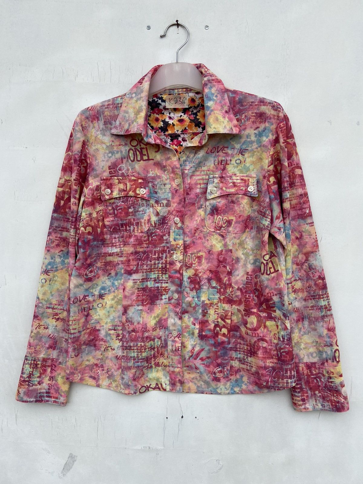 Japanese Brand LONGCHAMP FULLPRINT FLORAL SHIRT Size US L / EU 52-54 / 3 - 1 Thumbnail