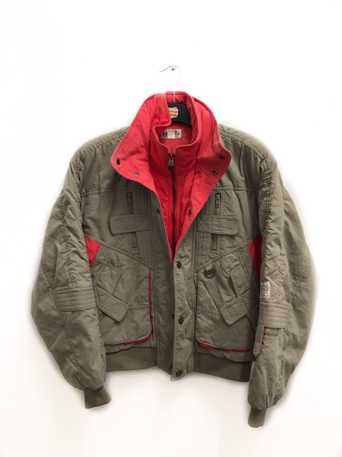 Ellesse × Vintage Vintage Ellesse Super Racing Gear Bomber Hooded Jacket Size US M / EU 48-50 / 2 - 2 Thumbnail