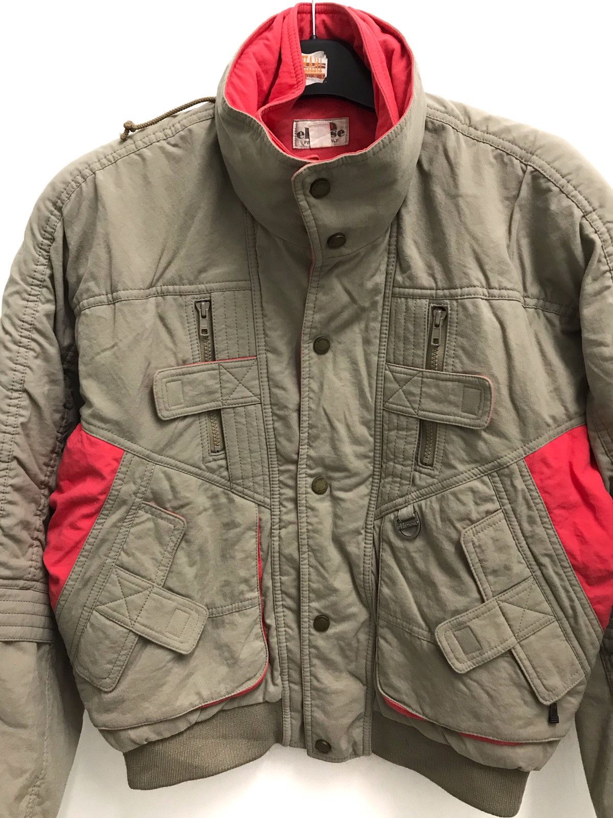 Ellesse × Vintage Vintage Ellesse Super Racing Gear Bomber Hooded Jacket Size US M / EU 48-50 / 2 - 5 Thumbnail