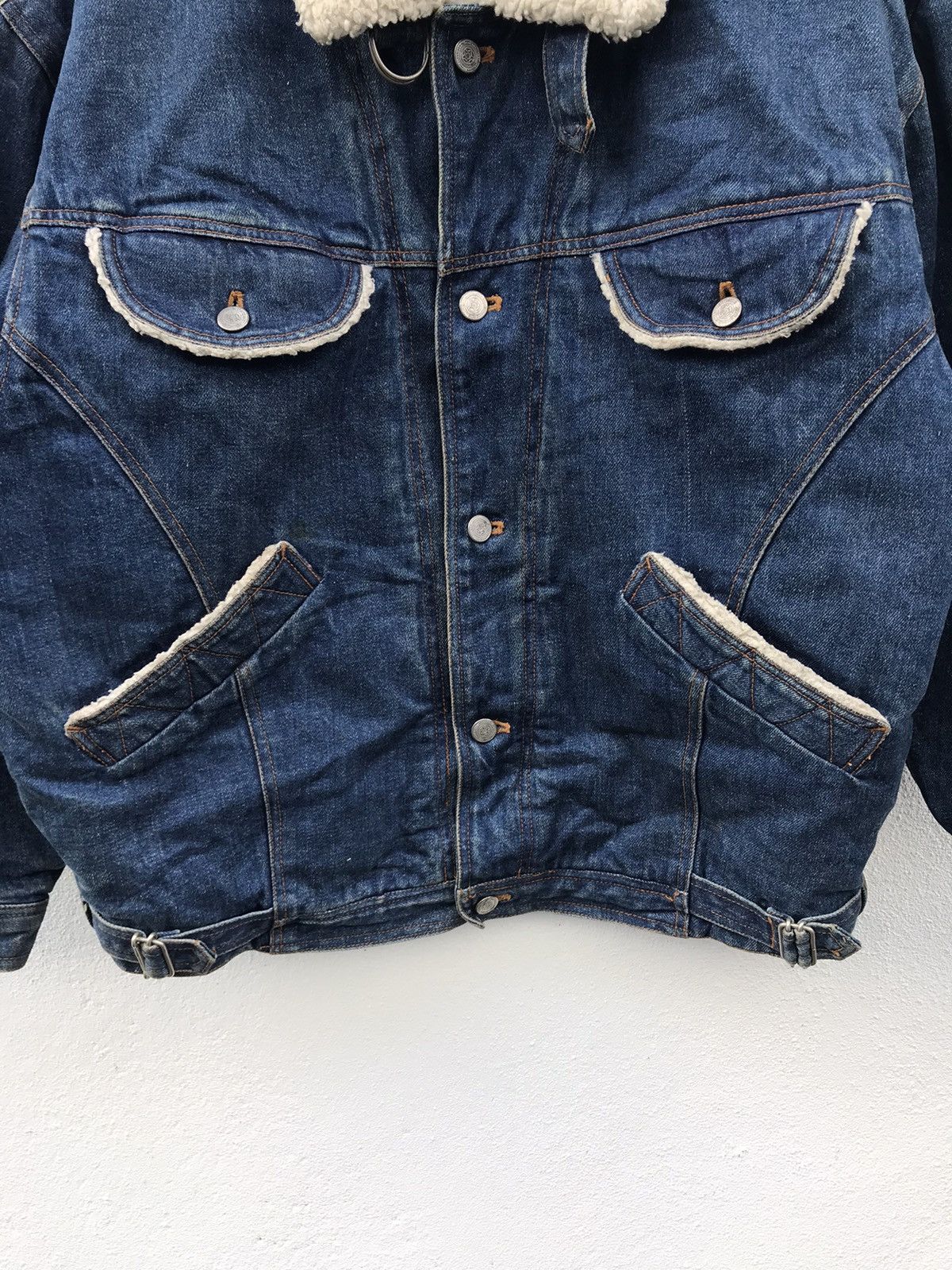 Vintage America Concept Ahec Dote Sherpa Lining Denim Jacket Size US M / EU 48-50 / 2 - 4 Thumbnail