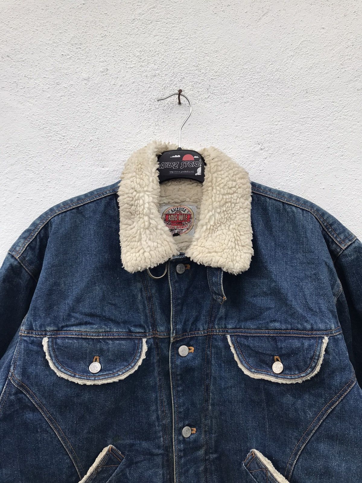 Vintage America Concept Ahec Dote Sherpa Lining Denim Jacket Size US M / EU 48-50 / 2 - 3 Thumbnail