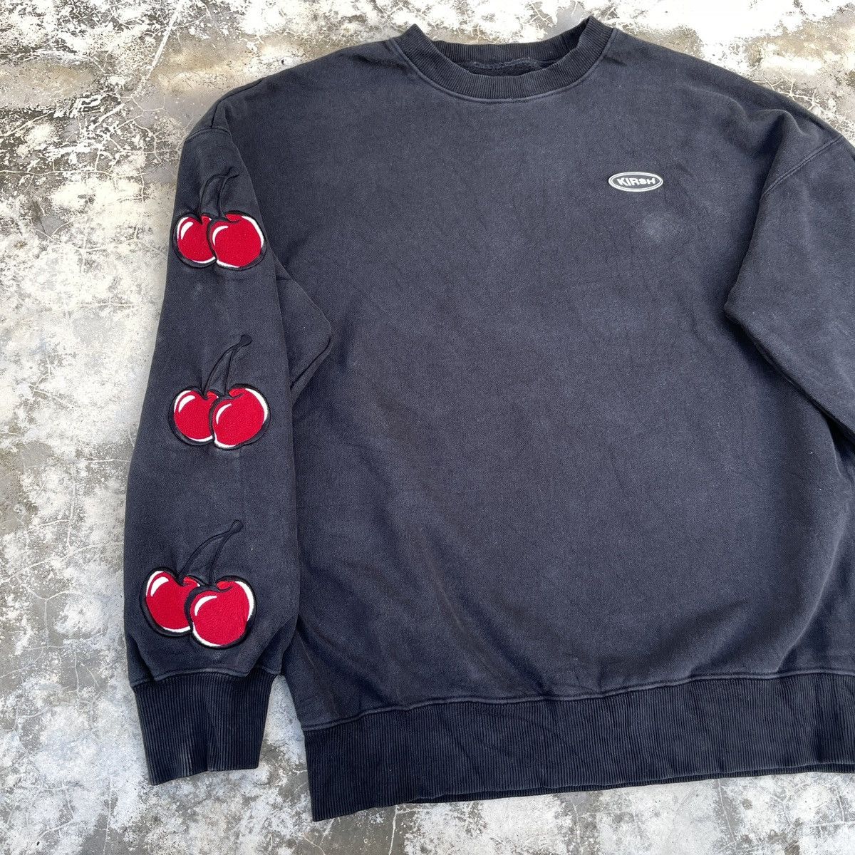 Japanese Brand × Vintage Vintage Kirsh Black Sweatshirt Size US S / EU 44-46 / 1 - 3 Thumbnail