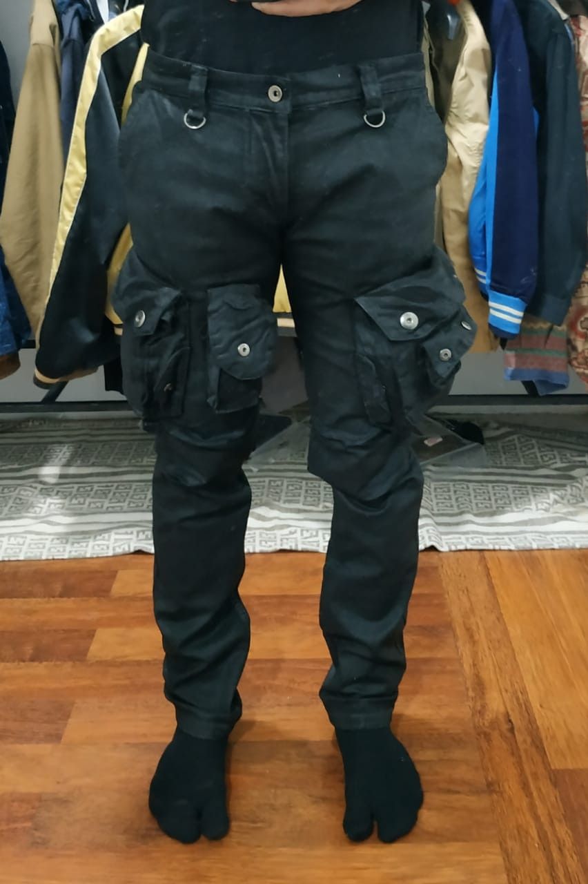 Designer Fit 31 to 32, Glamour Multipocket wax/coated Stretch Pants Size US 31 - 17 Thumbnail