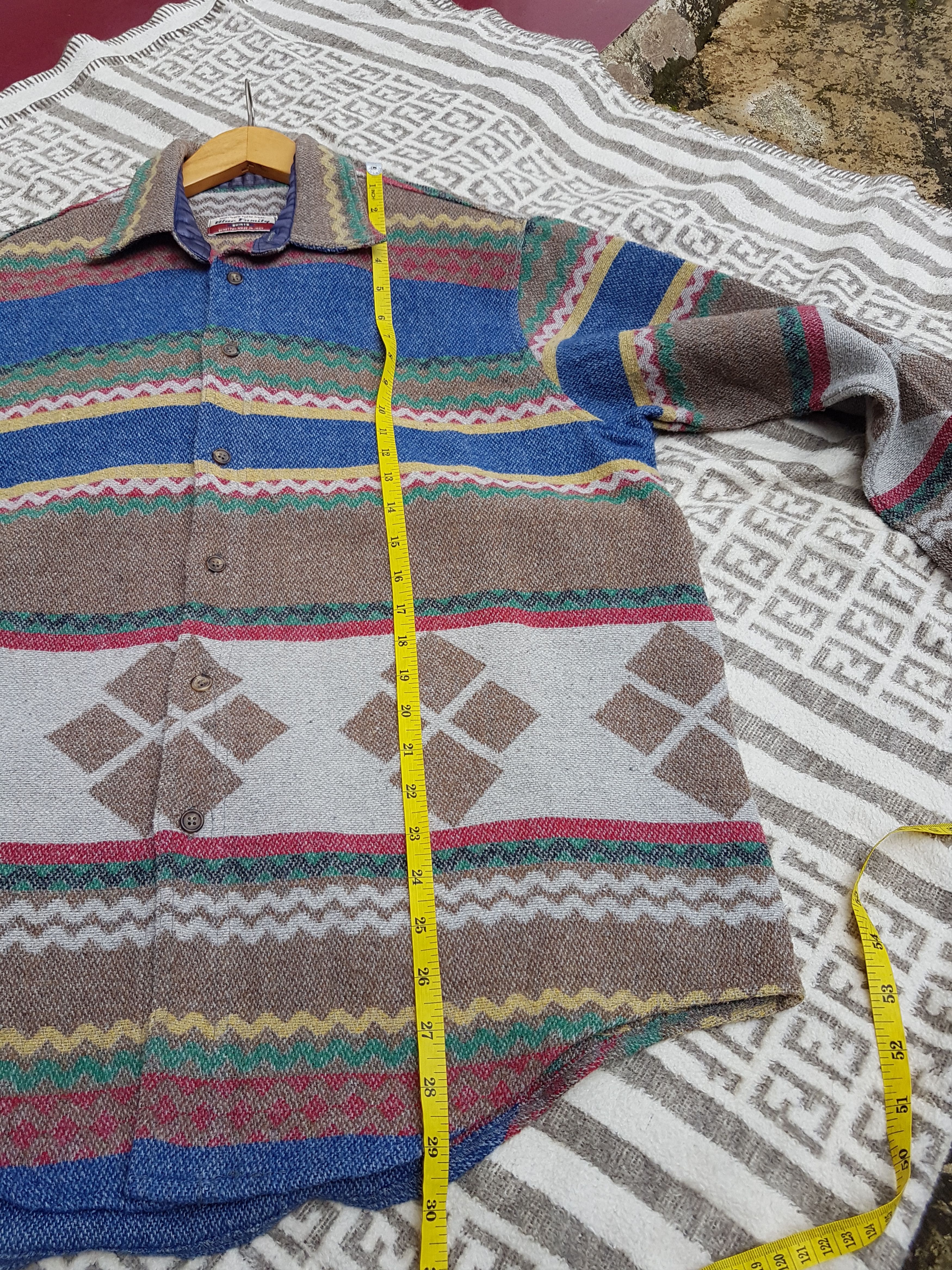 Benetton 90'S Benetton Wool Shirt Size US M / EU 48-50 / 2 - 8 Thumbnail