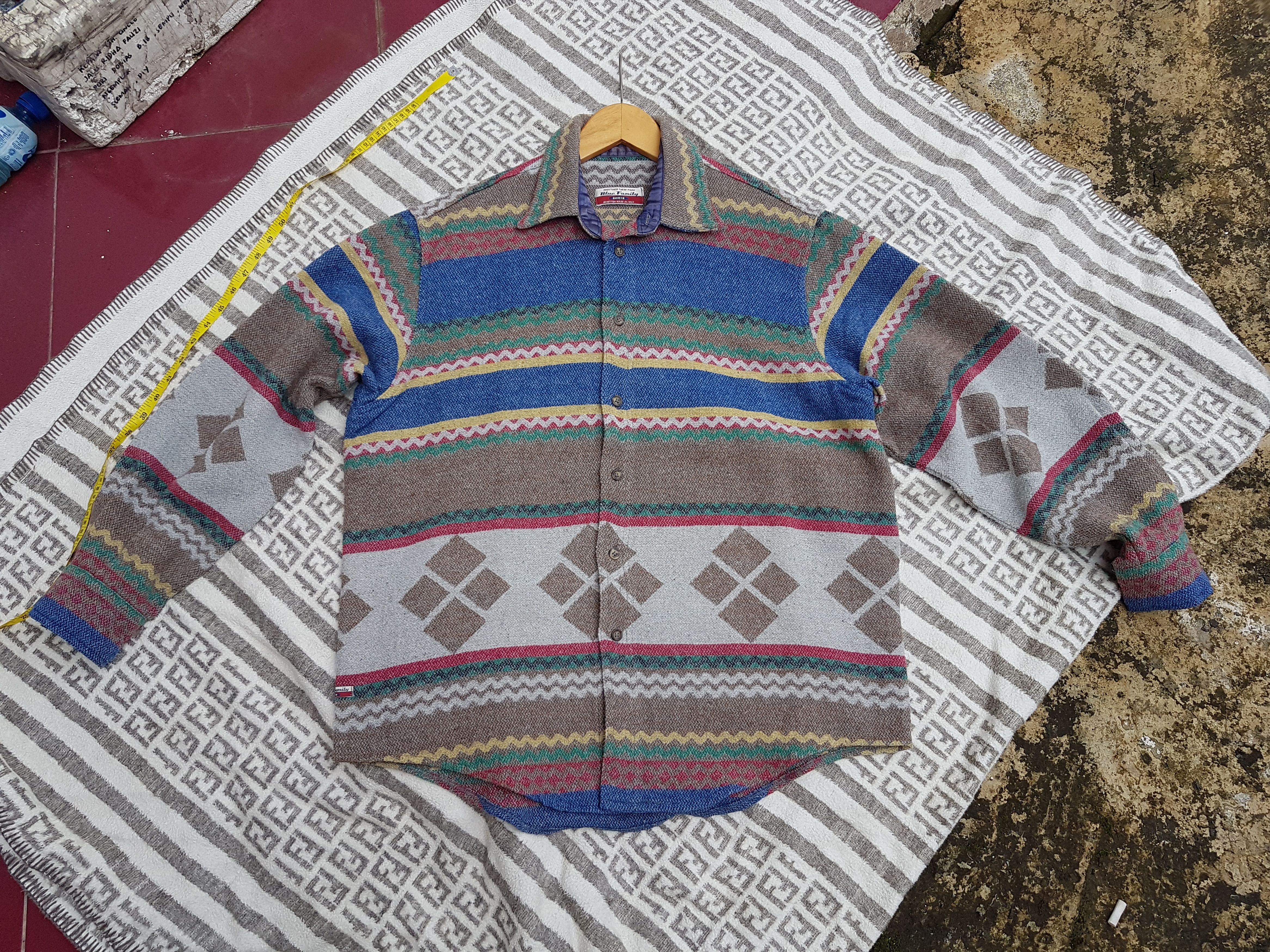 Benetton 90'S Benetton Wool Shirt Size US M / EU 48-50 / 2 - 3 Thumbnail