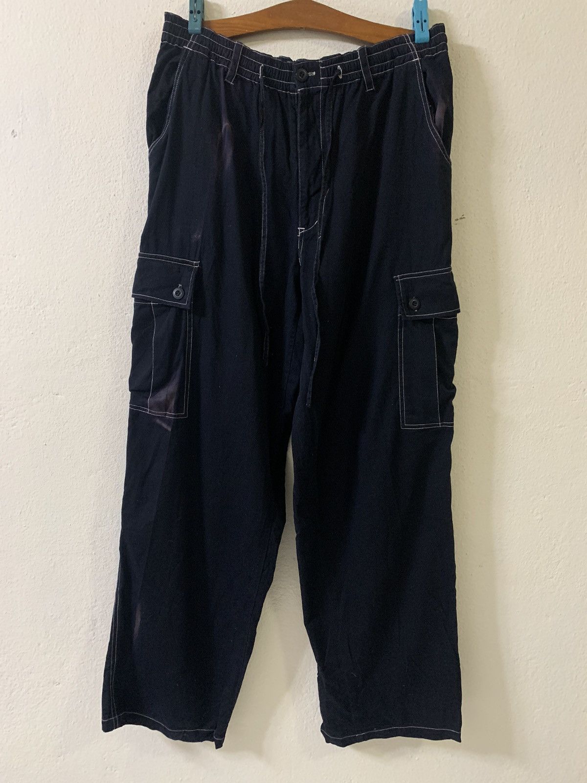 Japanese Brand Manphoto Phantom Military Cargo Sweatpants Size US 35 - 1 Thumbnail