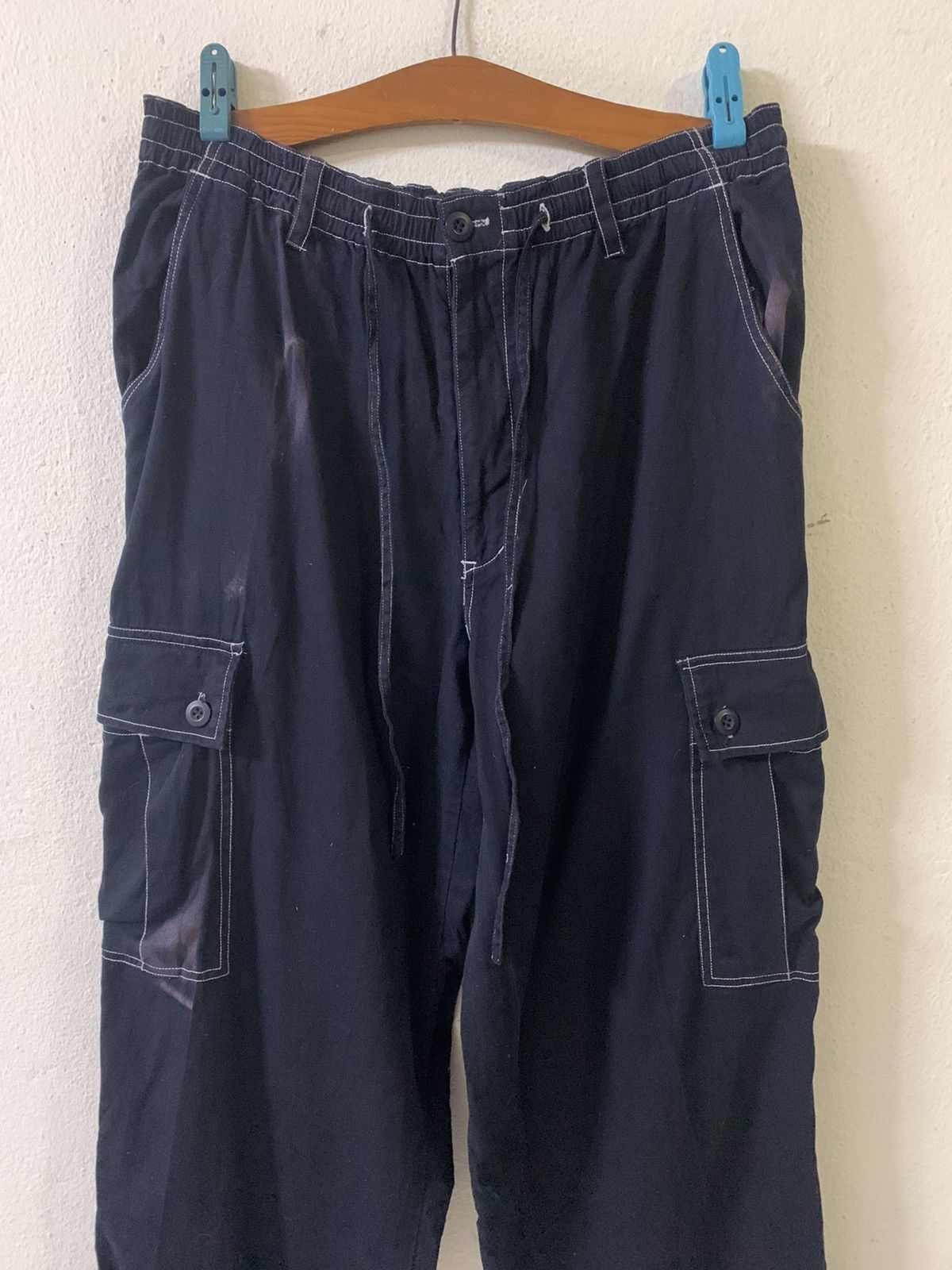 Japanese Brand Manphoto Phantom Military Cargo Sweatpants Size US 35 - 3 Thumbnail