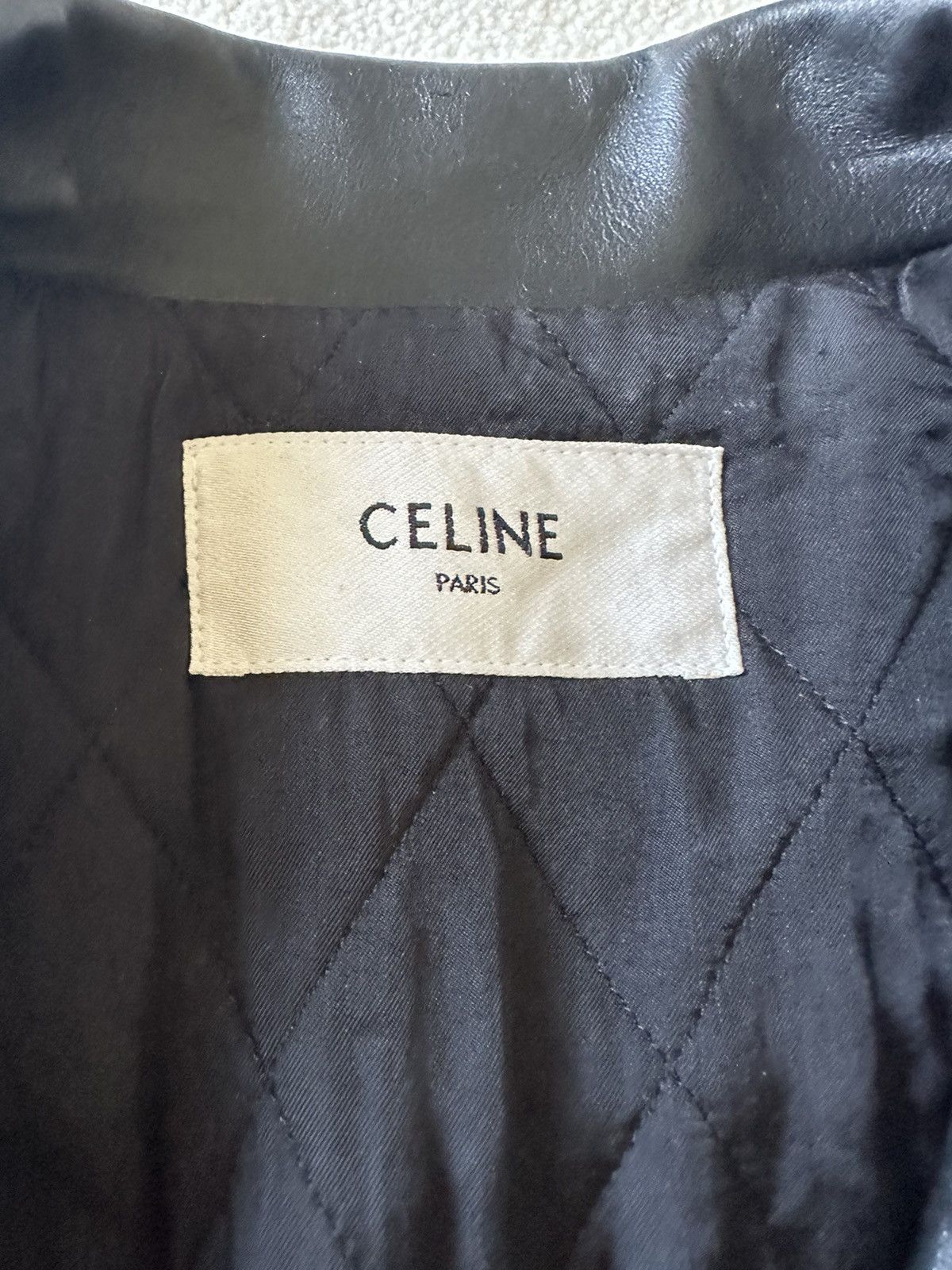 Celine SS22 $6500🤑 Celine biker D Ring leather jacket checkerboard Size US S / EU 44-46 / 1 - 12 Thumbnail
