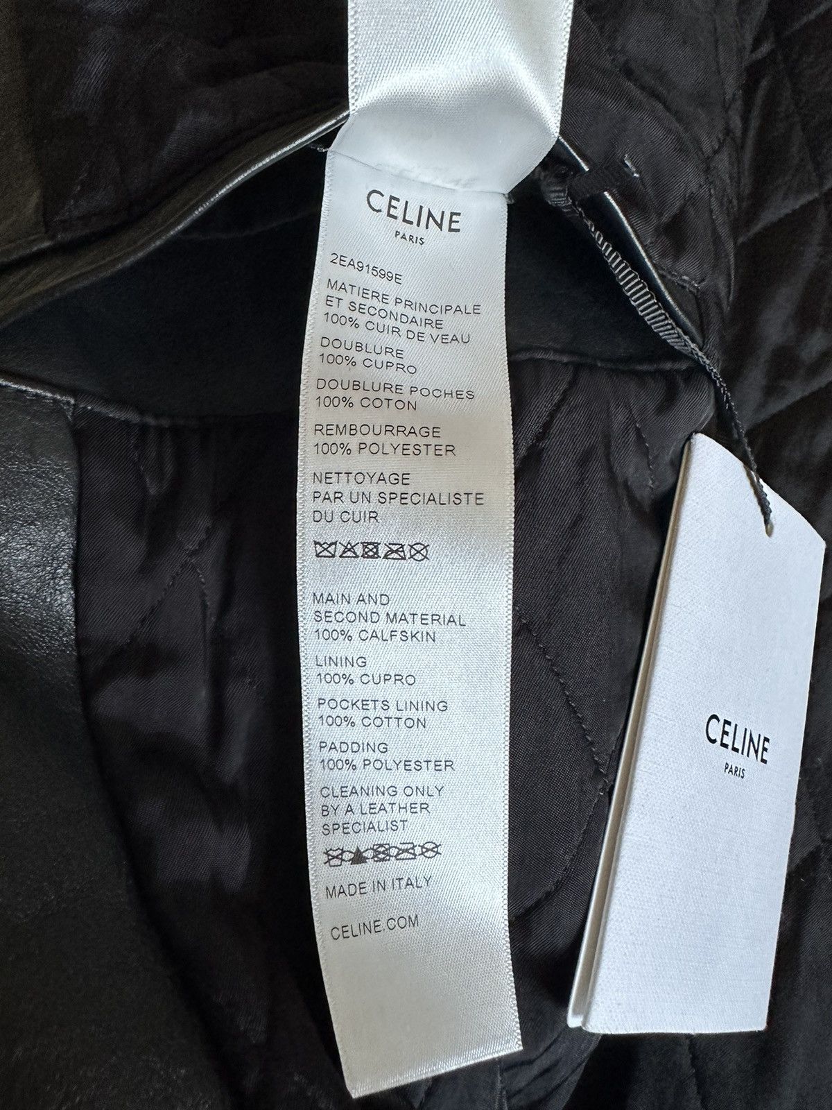 Celine SS22 $6500🤑 Celine biker D Ring leather jacket checkerboard Size US S / EU 44-46 / 1 - 15 Thumbnail