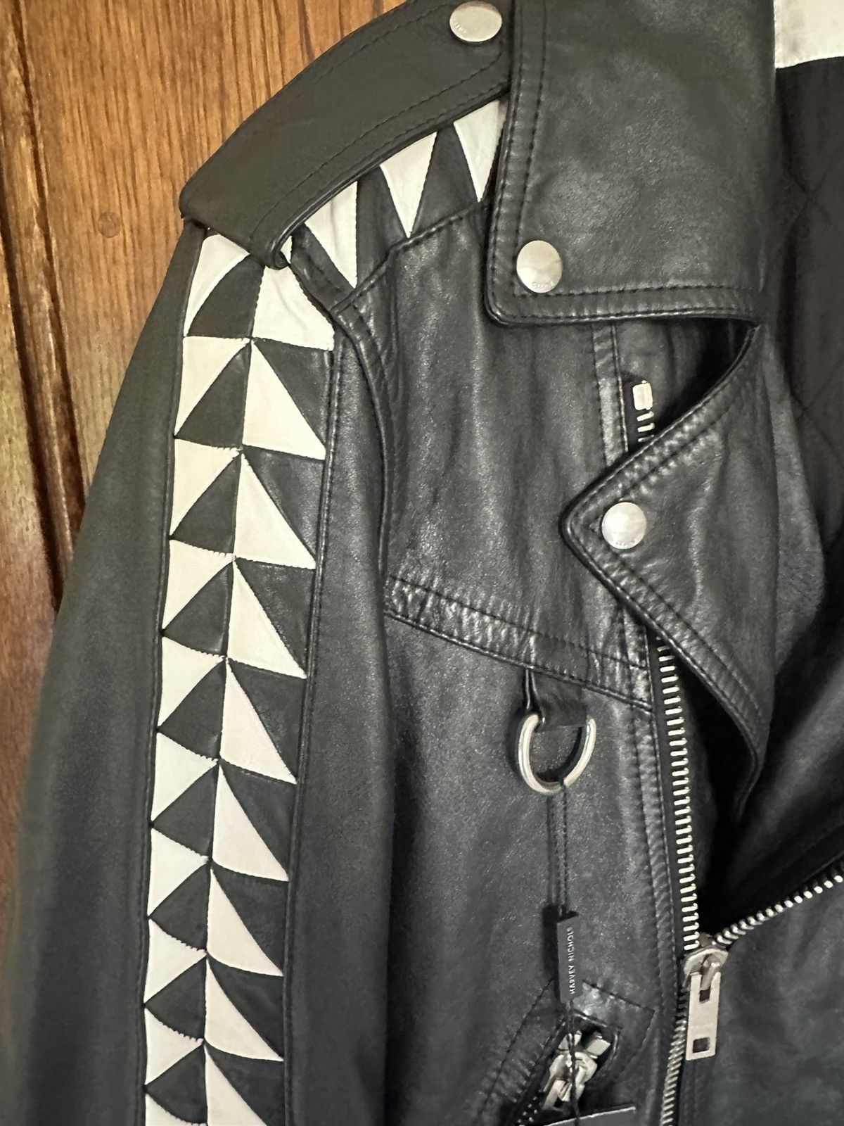 Celine SS22 $6500🤑 Celine biker D Ring leather jacket checkerboard Size US S / EU 44-46 / 1 - 18 Thumbnail