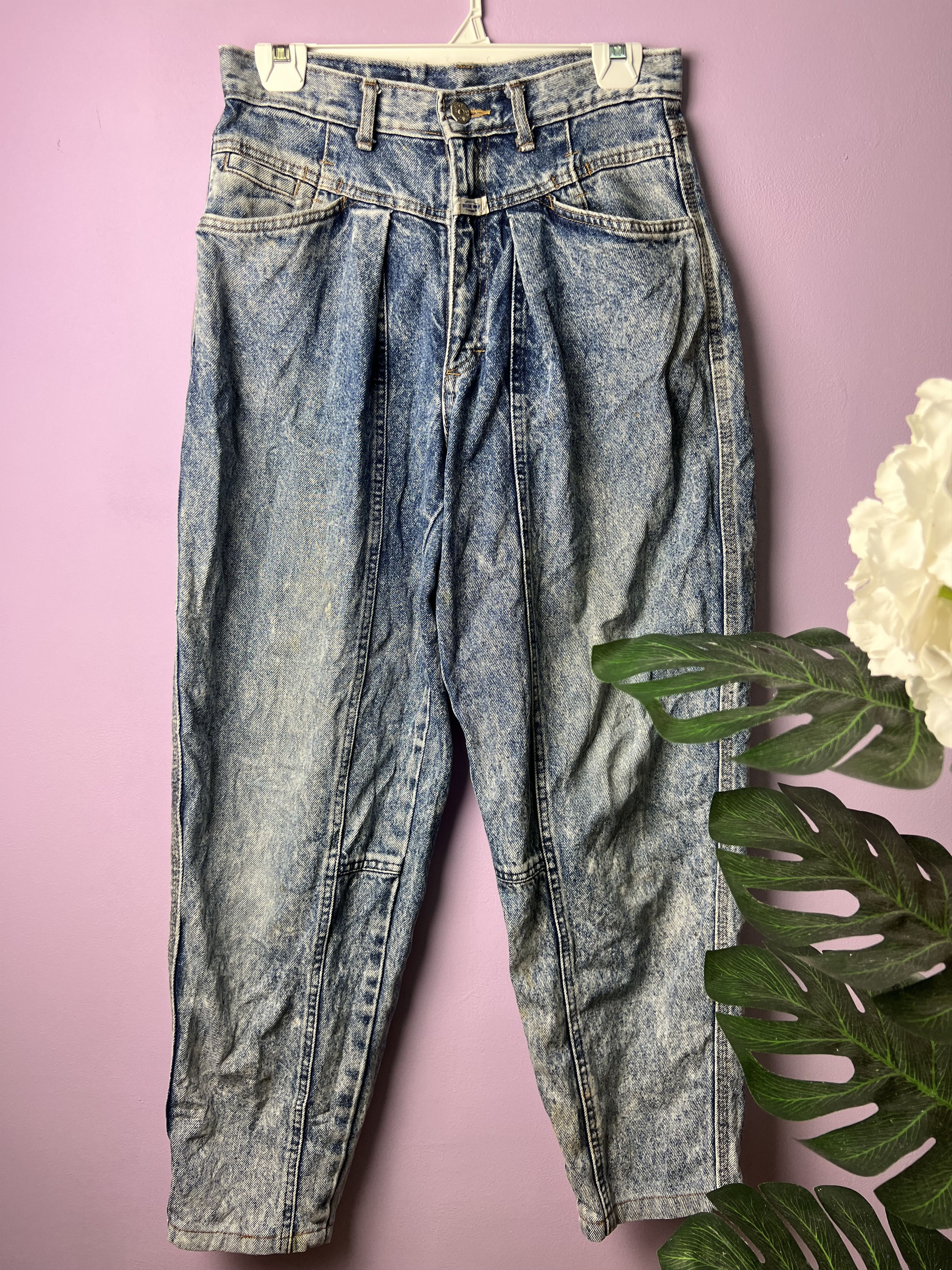 Japanese Brand 🔥Vintage Blue Way Acid Wash Distressed Denim Size US 29 - 2 Thumbnail