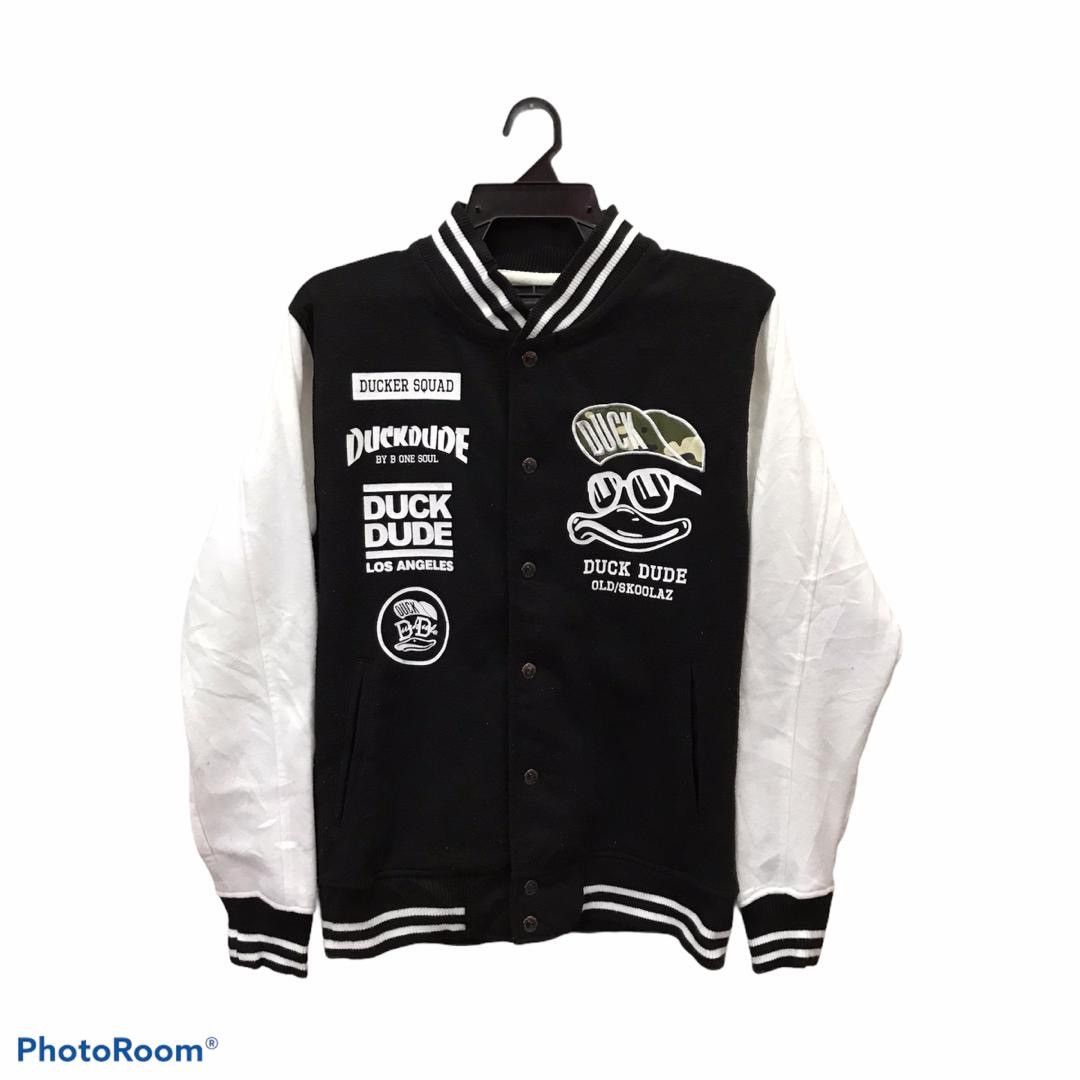 Japanese Brand Duck Dude Varsity jacket by B One Soul Size US M / EU 48-50 / 2 - 1 Thumbnail