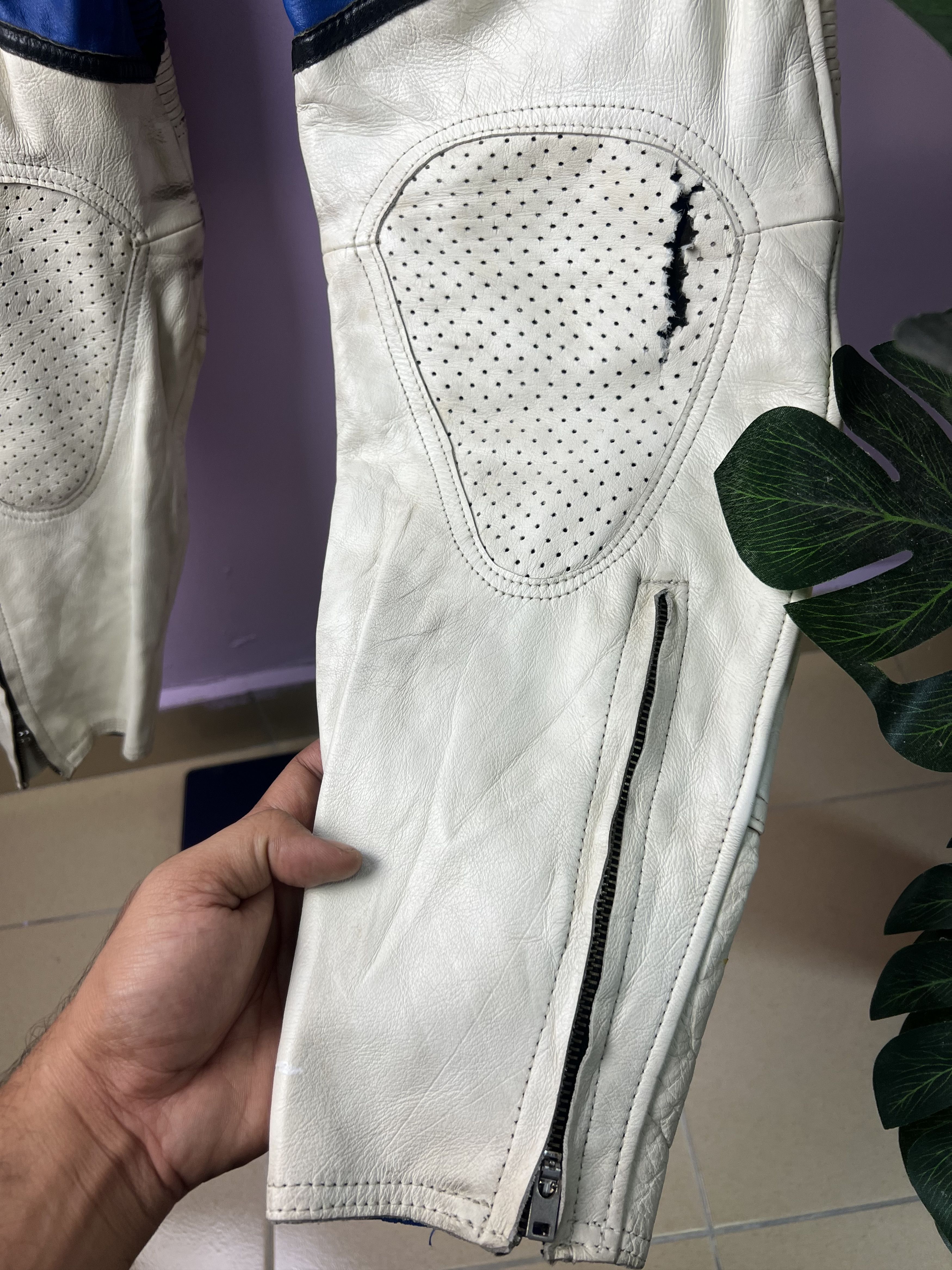Leather 🔥Unbrand Leather Biker Pants Size US 29 - 15 Thumbnail