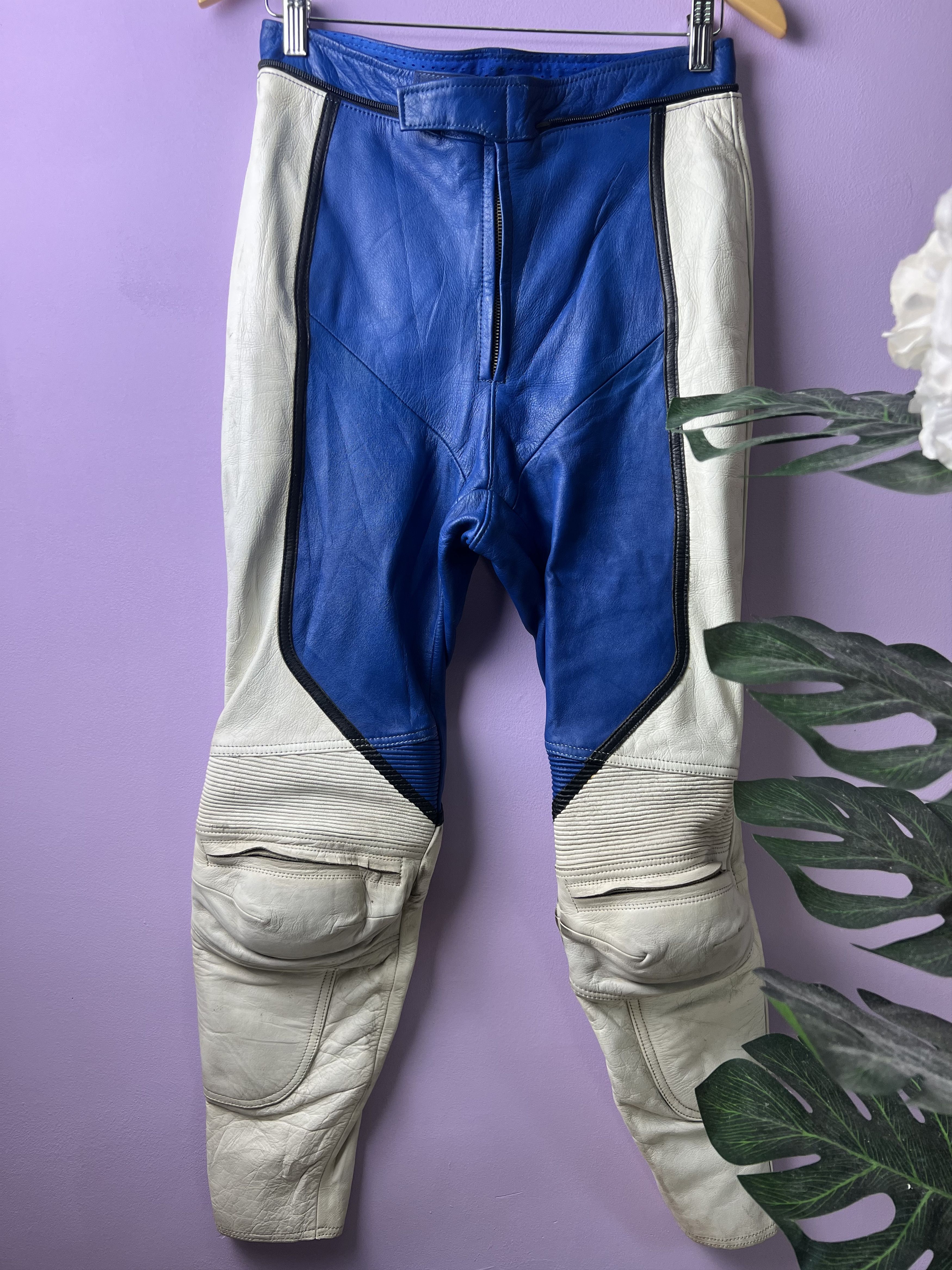 Leather 🔥Unbrand Leather Biker Pants Size US 29 - 2 Thumbnail