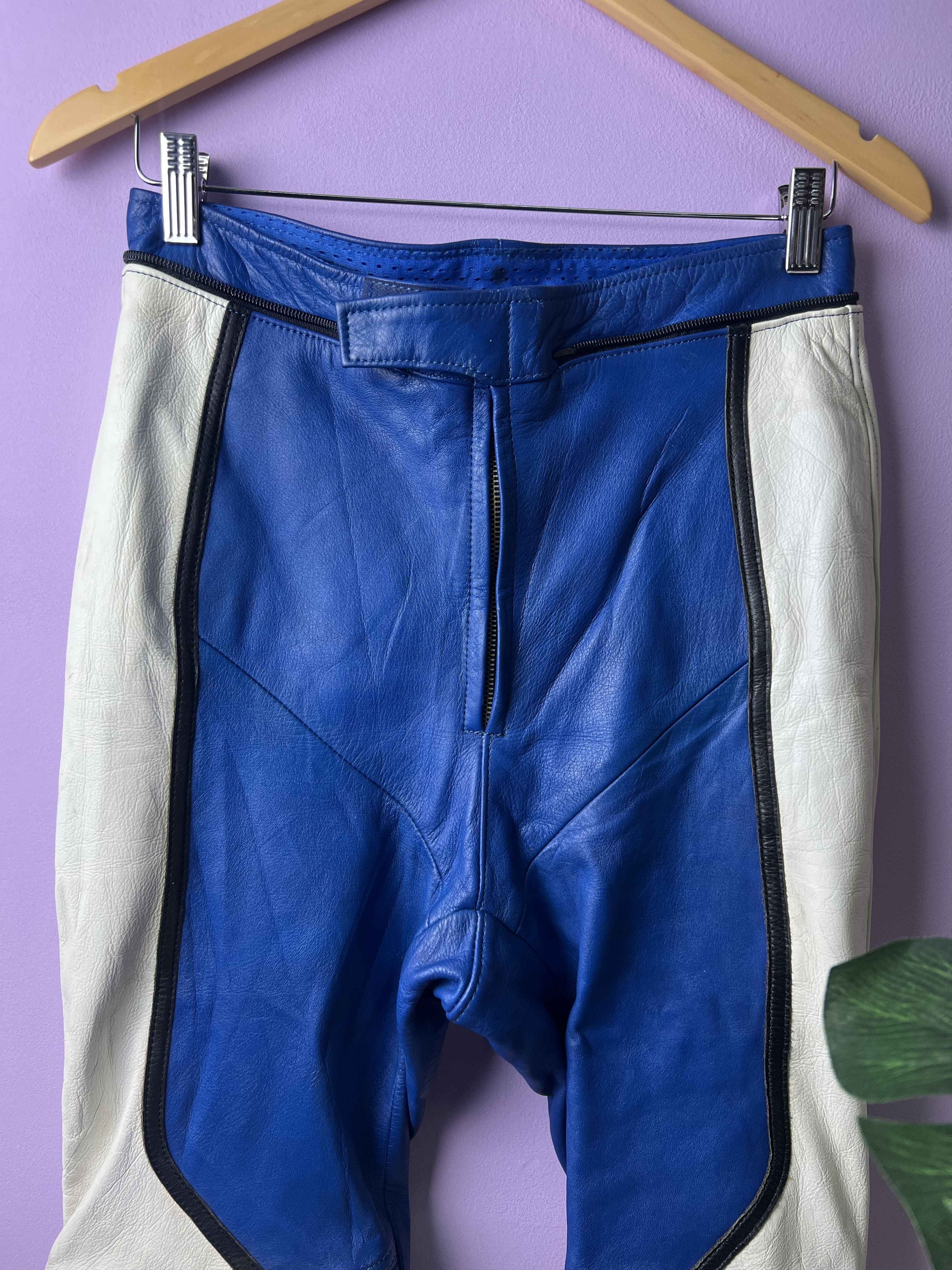 Leather 🔥Unbrand Leather Biker Pants Size US 29 - 4 Thumbnail