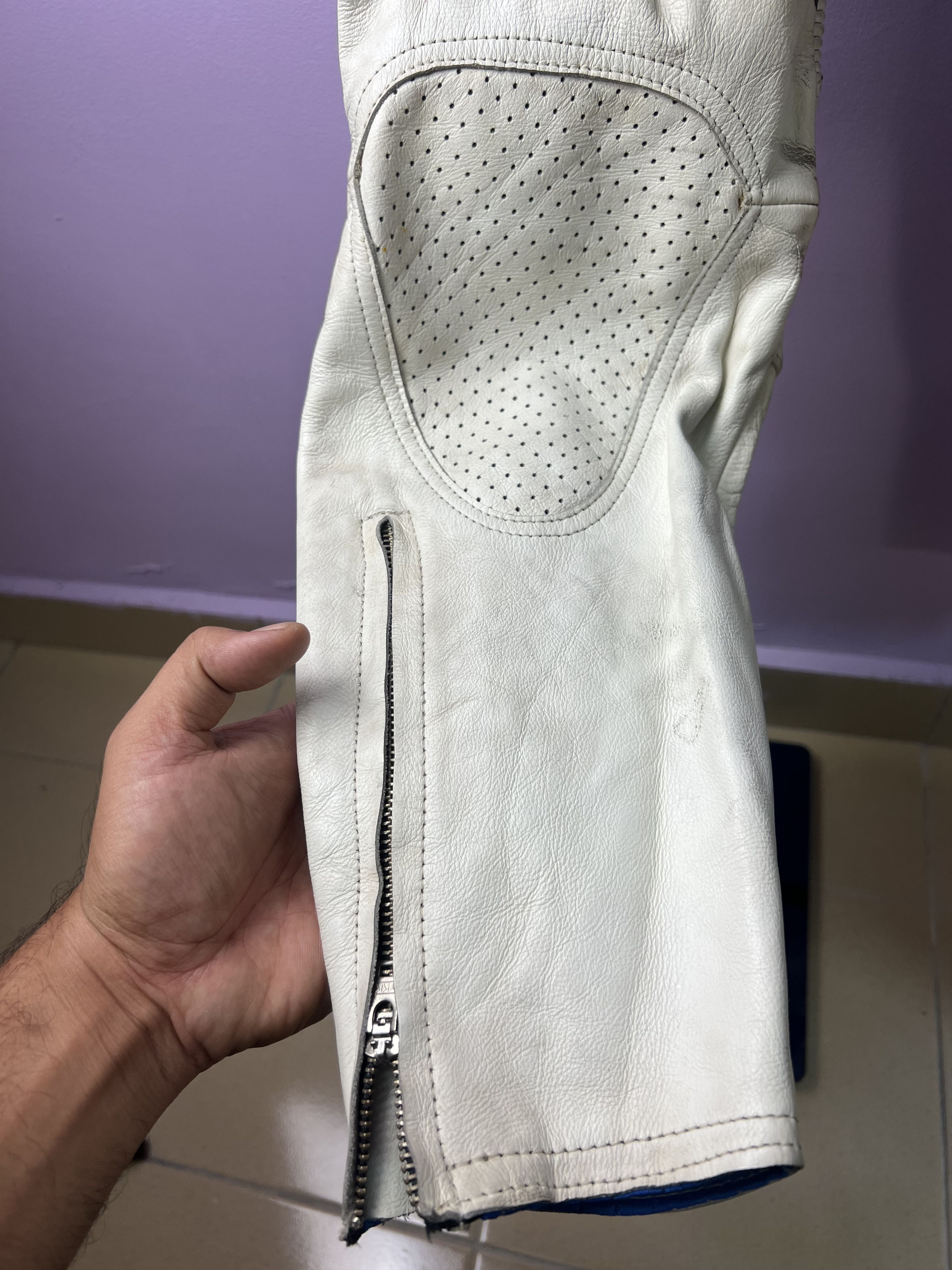 Leather 🔥Unbrand Leather Biker Pants Size US 29 - 14 Thumbnail