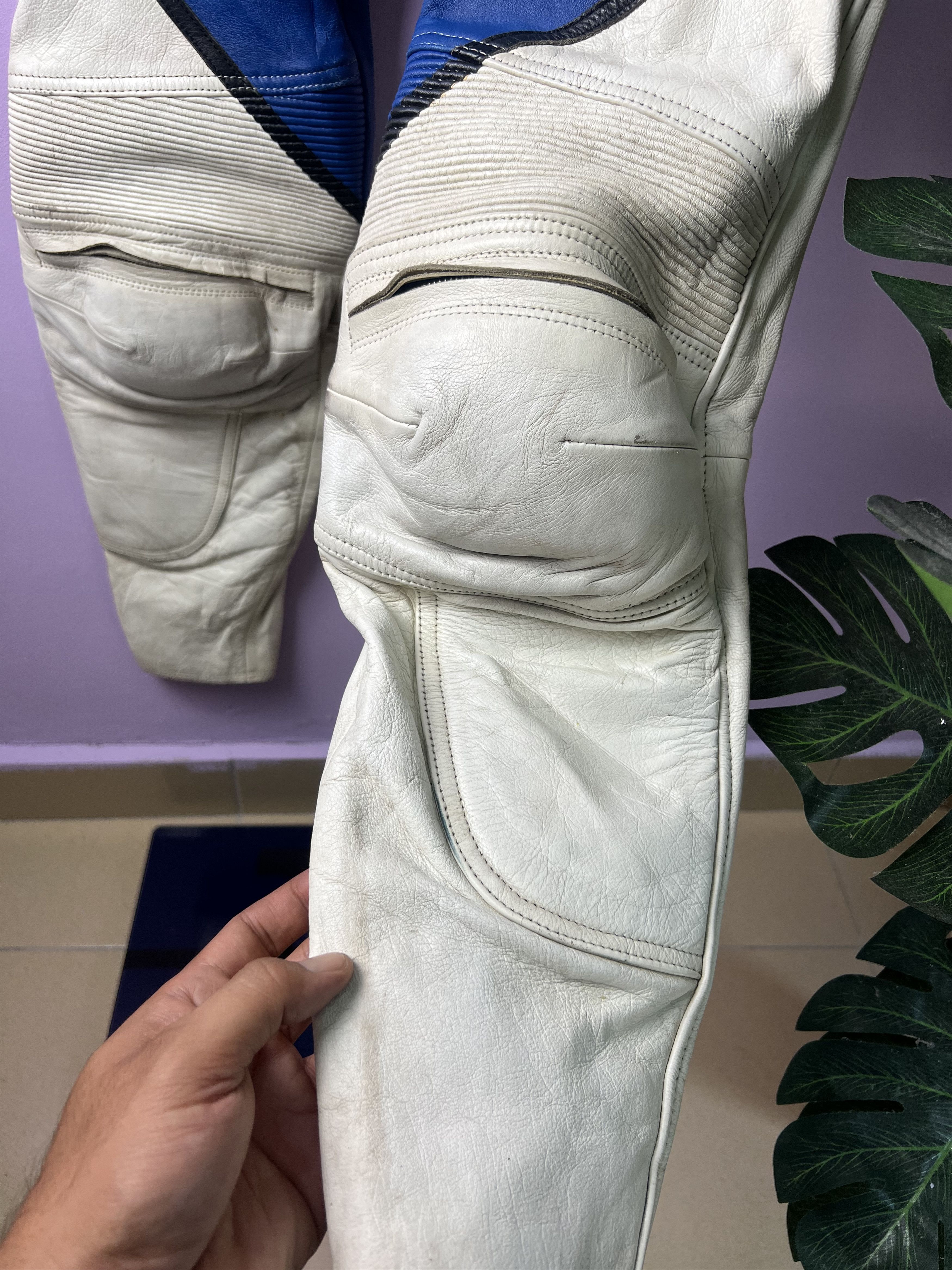Leather 🔥Unbrand Leather Biker Pants Size US 29 - 7 Thumbnail