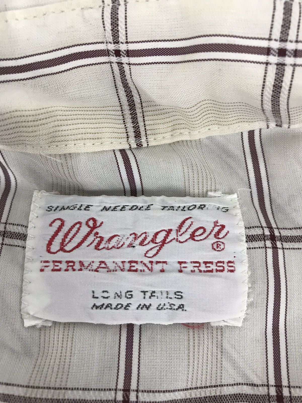Vintage × Wrangler Vintage 80s Wrangler Long Tails Snap Button Western Classic Size US L / EU 52-54 / 3 - 3 Thumbnail