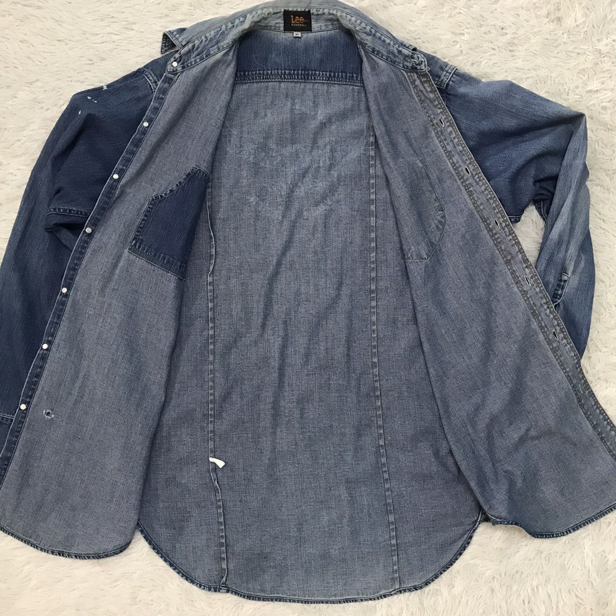 Lee Lee Riders Shawnee Mission Distress Button Up Jacket Size US XL / EU 56 / 4 - 15 Thumbnail