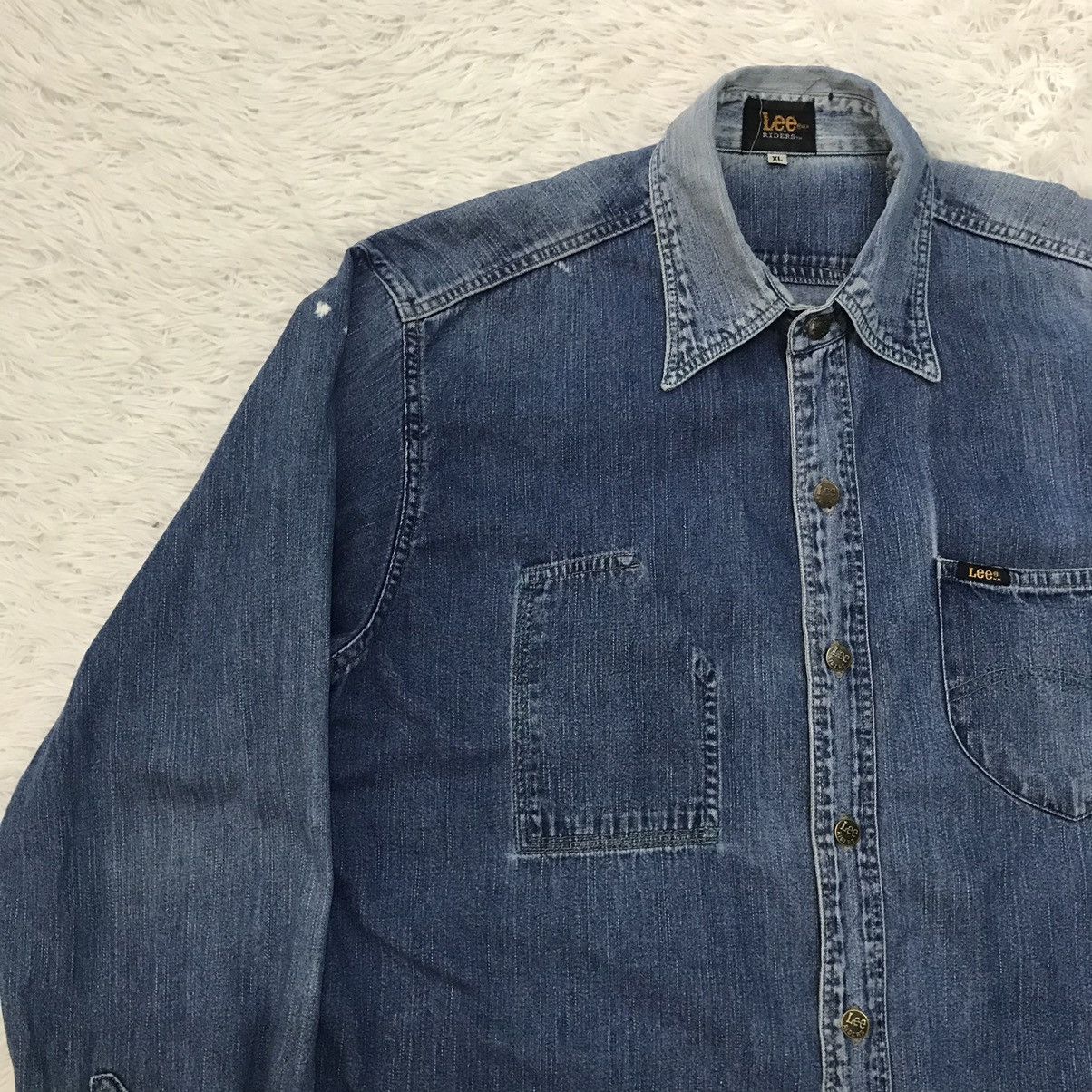 Lee Lee Riders Shawnee Mission Distress Button Up Jacket Size US XL / EU 56 / 4 - 3 Thumbnail