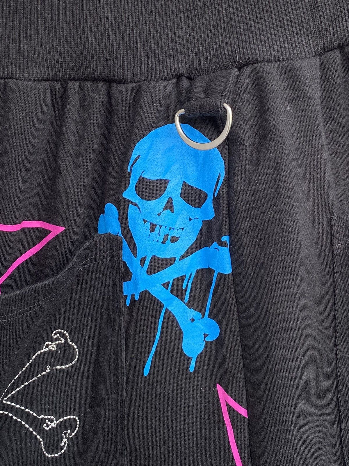 Japanese Brand Vintage Super Lover Skull Punk Sweatpants Size US 26 / EU 42 - 5 Thumbnail