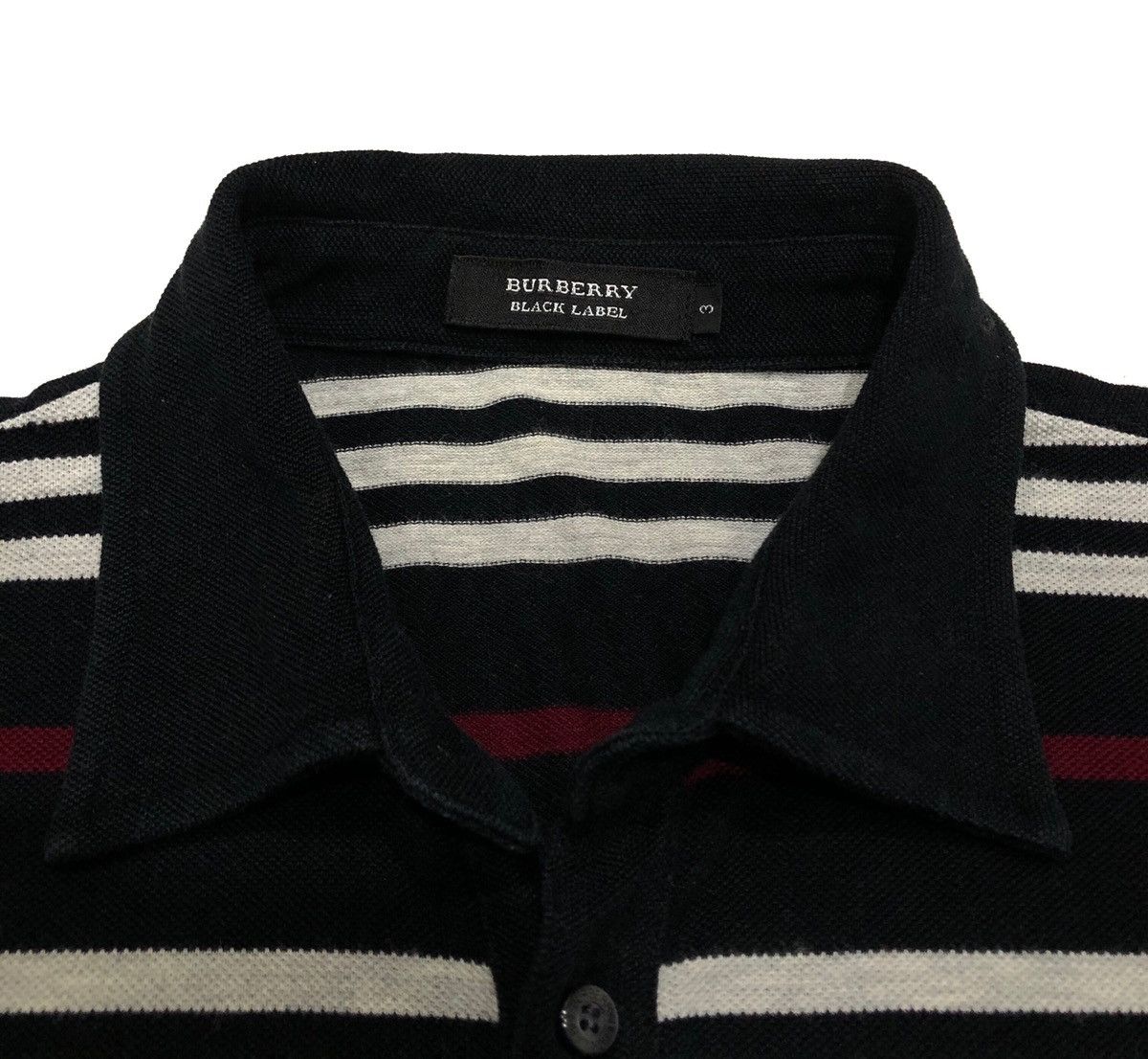 Burberry Burberry Black Label Stripe knit polo shirt Size US M / EU 48-50 / 2 - 3 Thumbnail