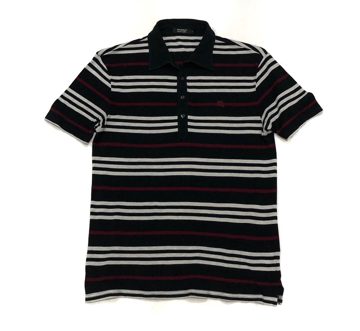 Burberry Burberry Black Label Stripe knit polo shirt Size US M / EU 48-50 / 2 - 1 Thumbnail