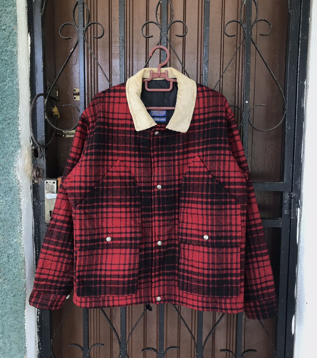 Vtg Pendleton Thinsulate Outdoor Man Wool Jacket Made in Usa