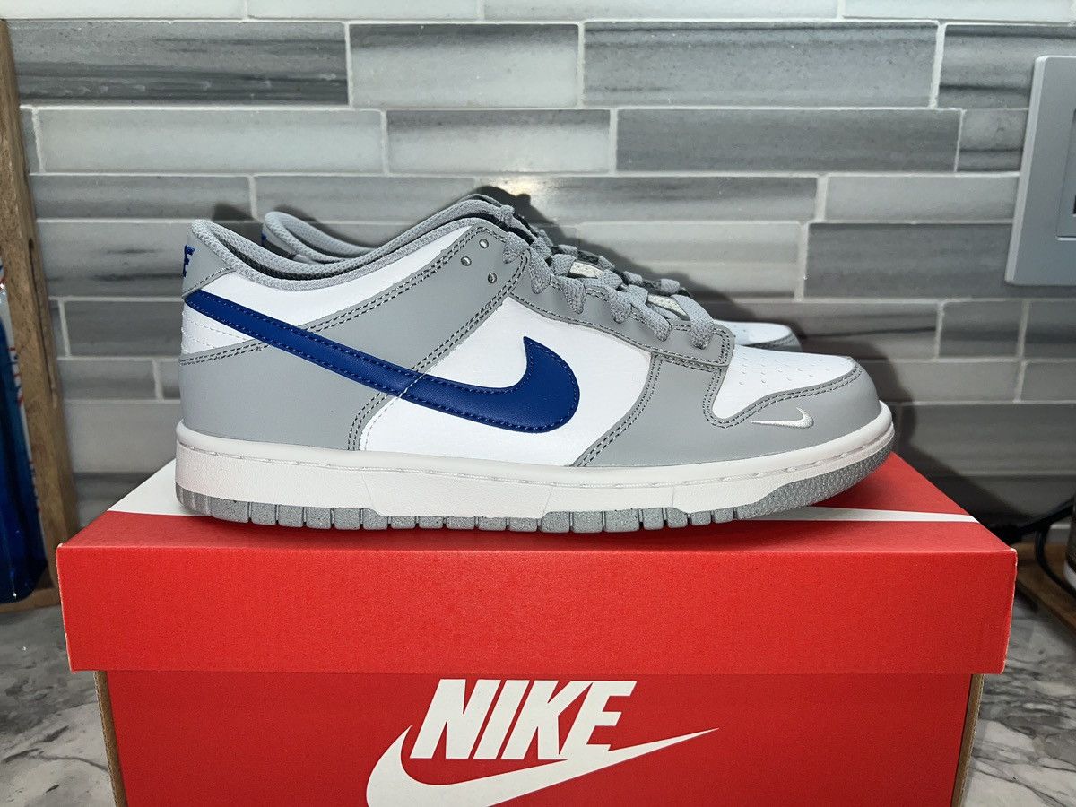 Nike Dunk Low GS Mini Swoosh Wolf Grey FN3878-001
