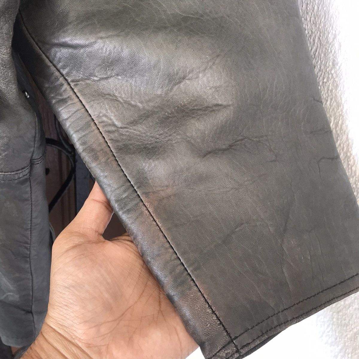 Japanese Brand Harajuku Mother Leather Jacket Hooded Size US L / EU 52-54 / 3 - 4 Thumbnail