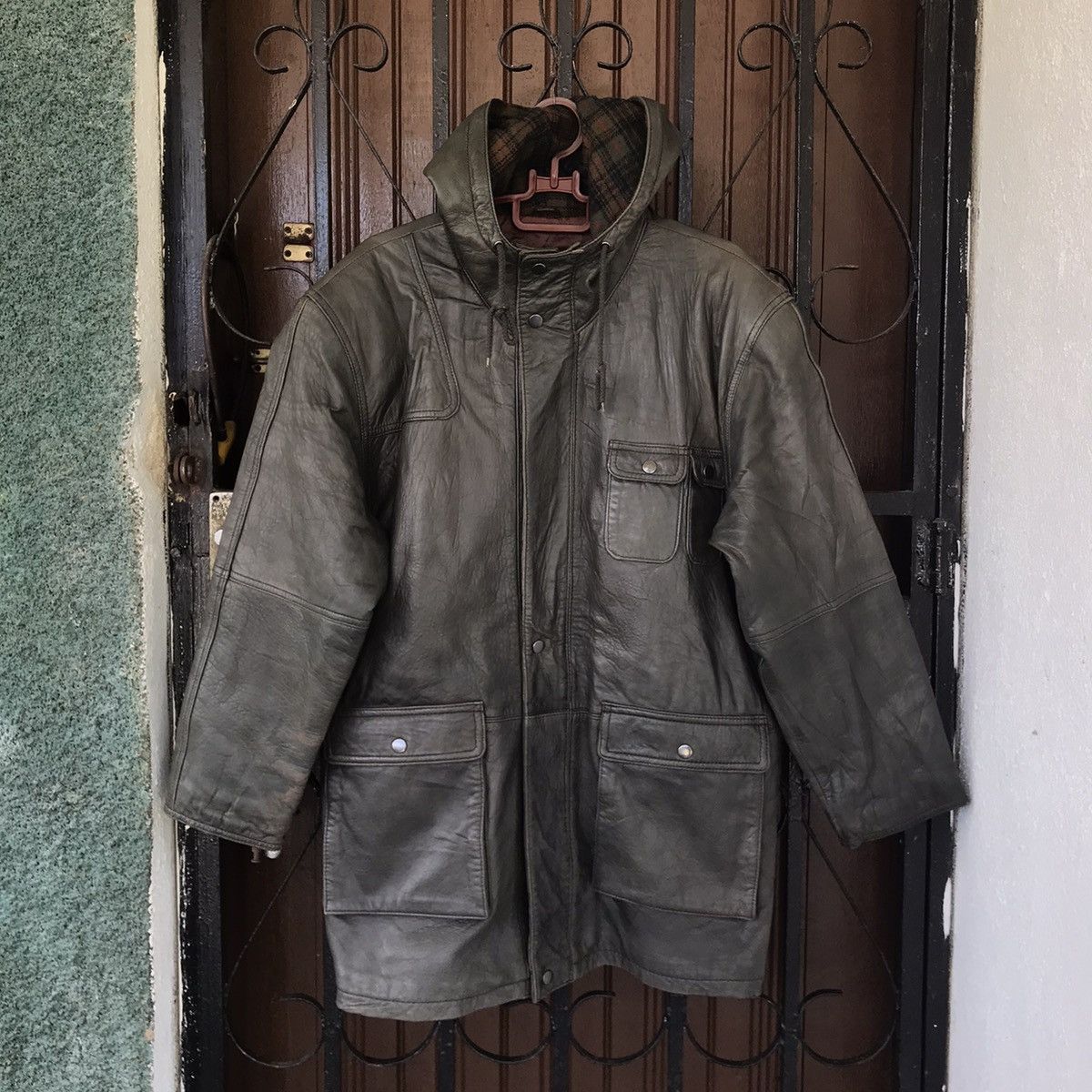 Japanese Brand Harajuku Mother Leather Jacket Hooded Size US L / EU 52-54 / 3 - 1 Thumbnail