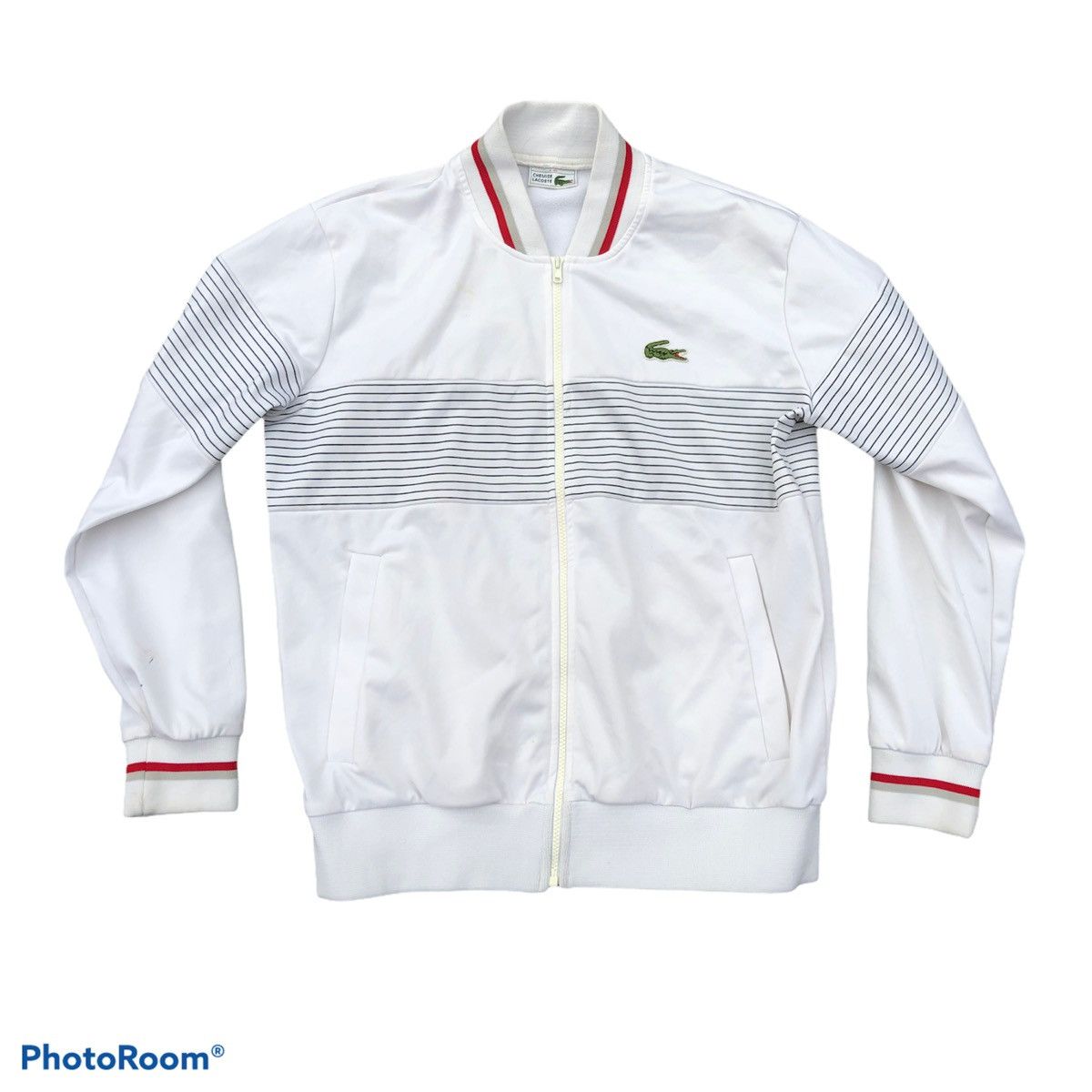 Japanese Brand × Lacoste × Vintage Vintage Lacoste sweater/ zipper made in Morocco Size US L / EU 52-54 / 3 - 1 Thumbnail