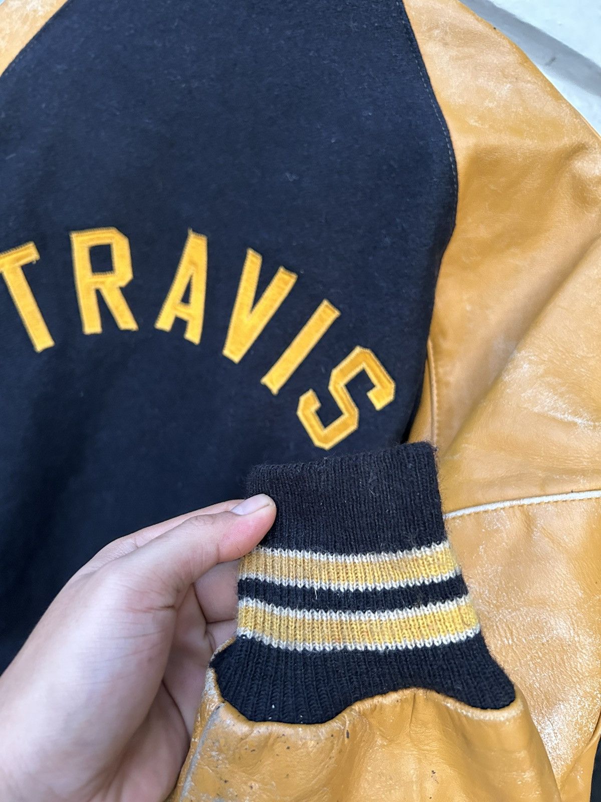 Delong 70S DELONG SPORTSWEAR VARSITY “TRAVIS”🔥 Size US XL / EU 56 / 4 - 6 Thumbnail