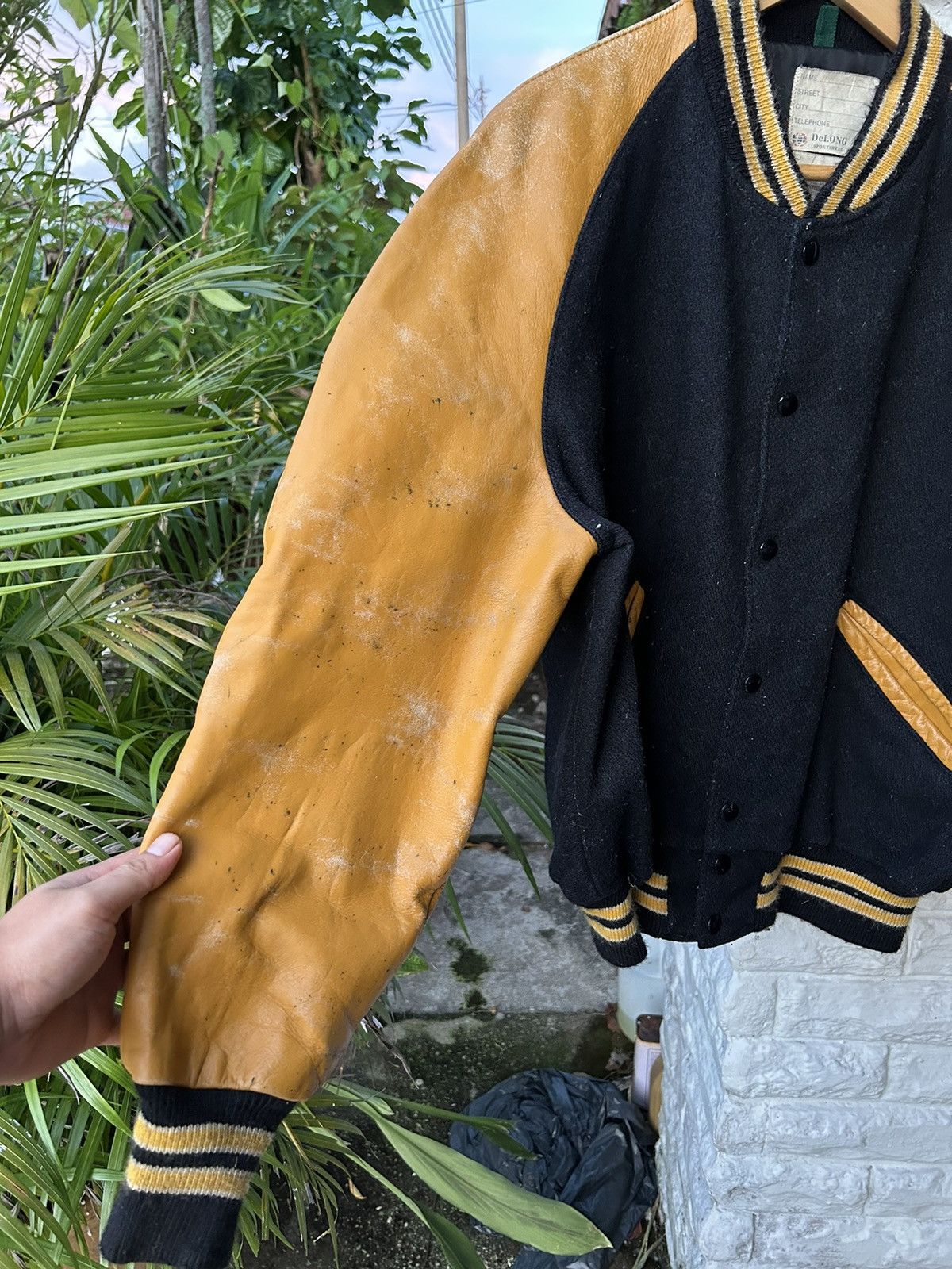 Delong 70S DELONG SPORTSWEAR VARSITY “TRAVIS”🔥 Size US XL / EU 56 / 4 - 8 Thumbnail